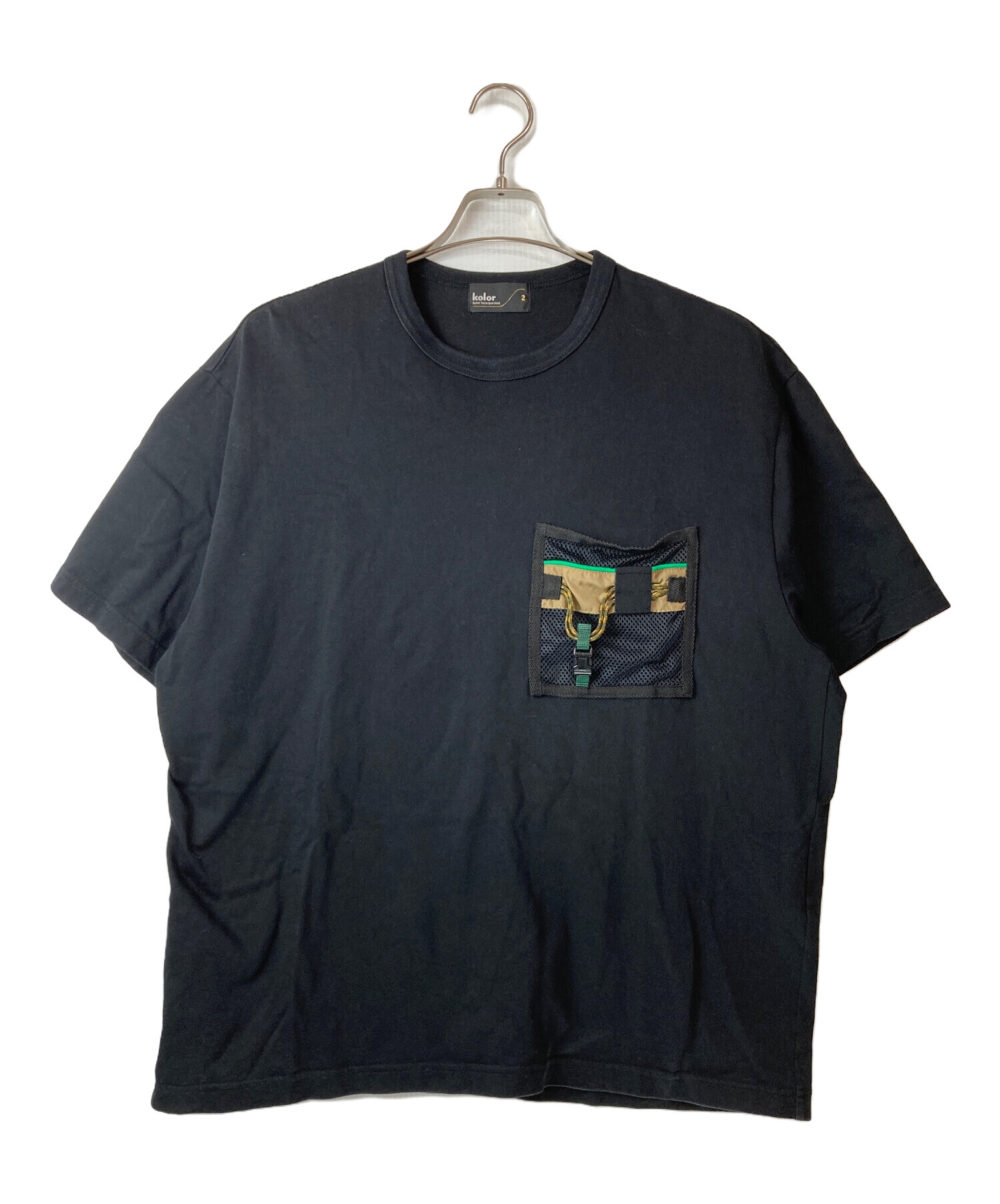 Kolor Tシャツ　オーバーサイズ 中古・古着通販】KOLOR (カラー) メッシュポケット切替Tシャツ