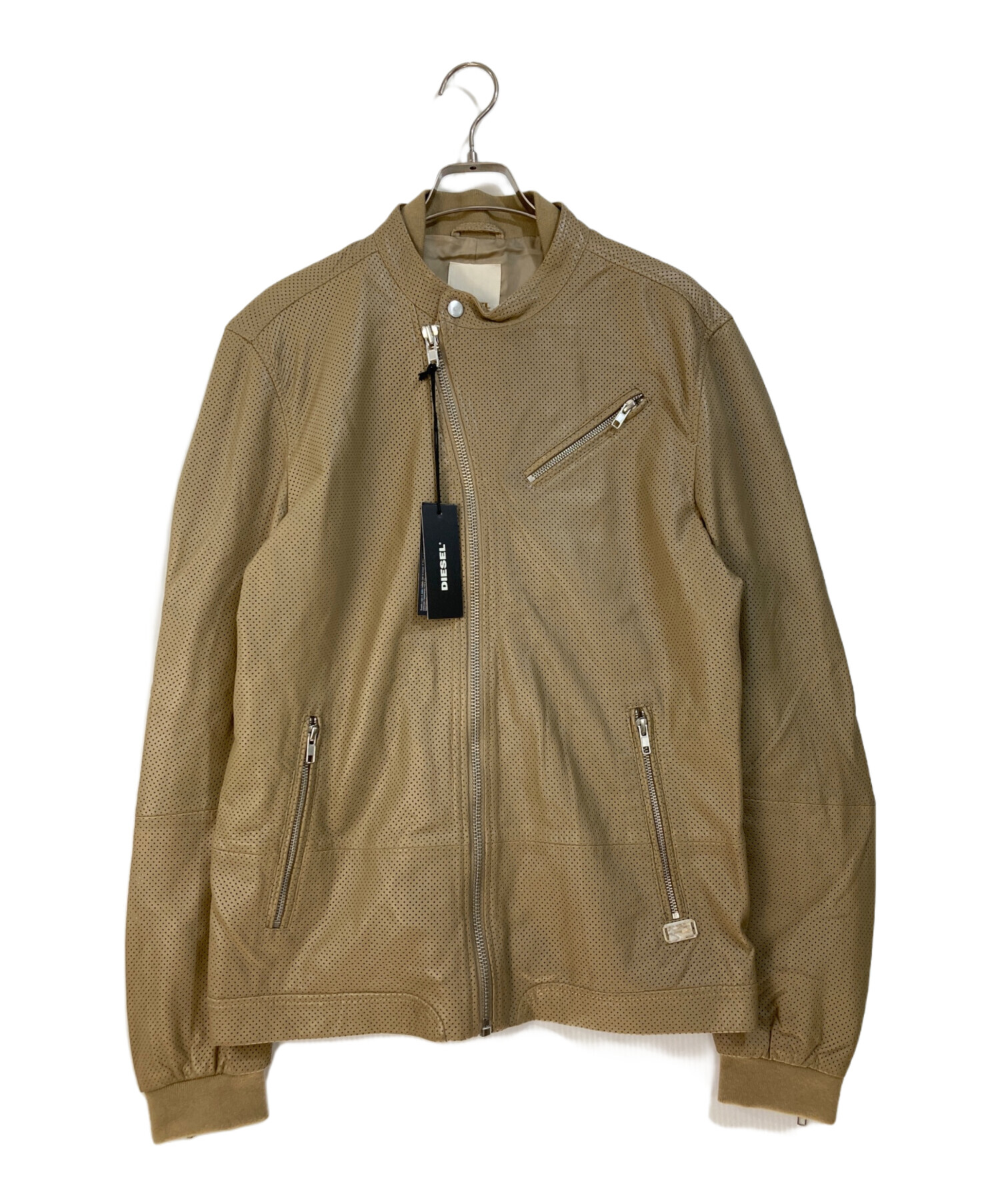 中古・古着通販】DIESEL (ディーゼル) パンチングラムレザージャケット