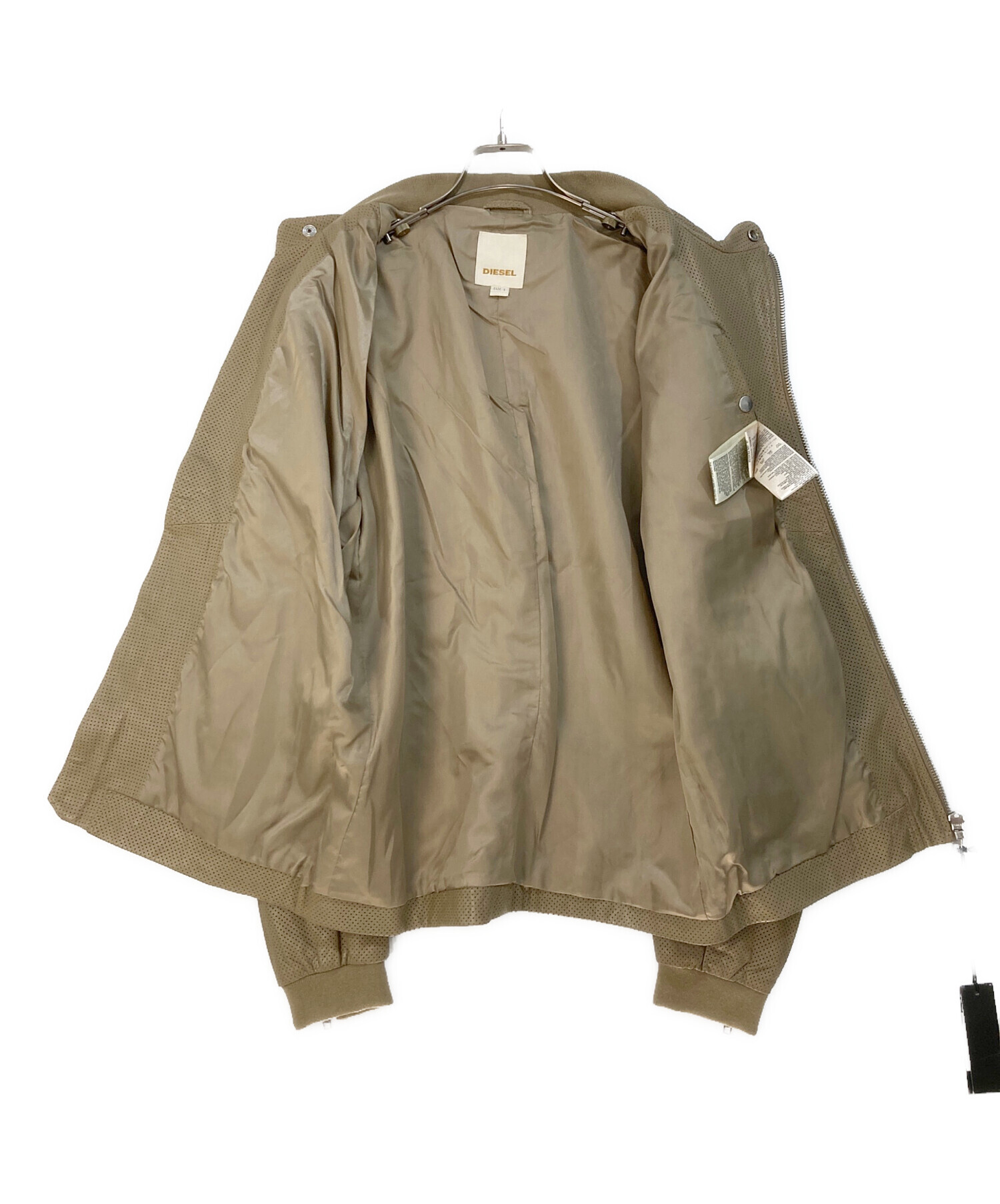 中古・古着通販】DIESEL (ディーゼル) パンチングラムレザージャケット