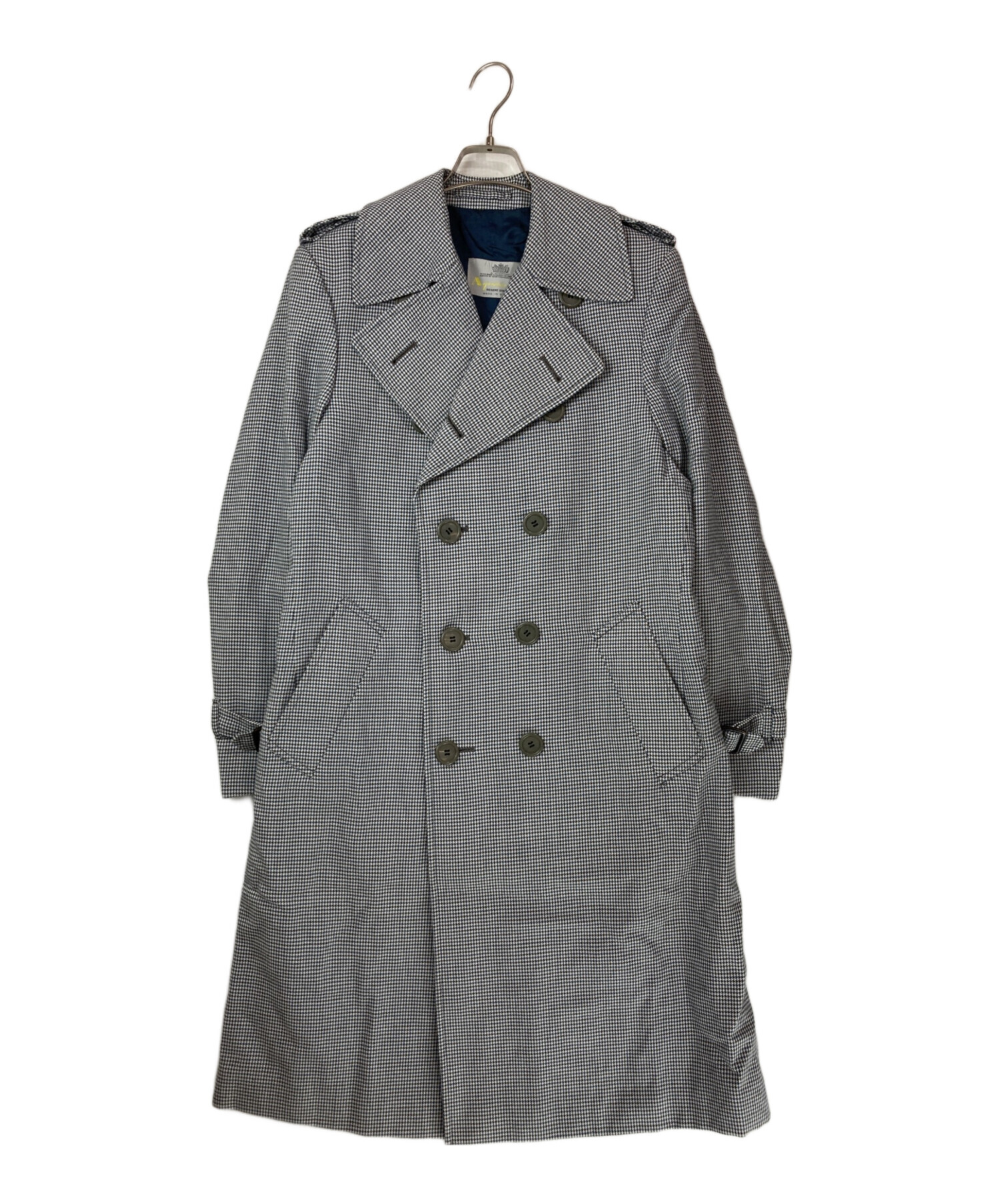 Aquascutum New Aqua5 トレンチコート 千鳥格子 中古・古着通販】Aquascutum (アクアスキュータム) イングランド製