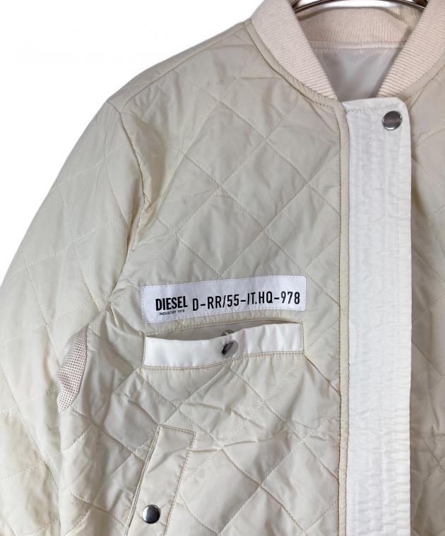 最終！シーズンオフSALE！ディーゼルブルゾン白 リバーシブル 中古・古着通販】DIESEL (ディーゼル) リバーシブルMA-1ジャケット