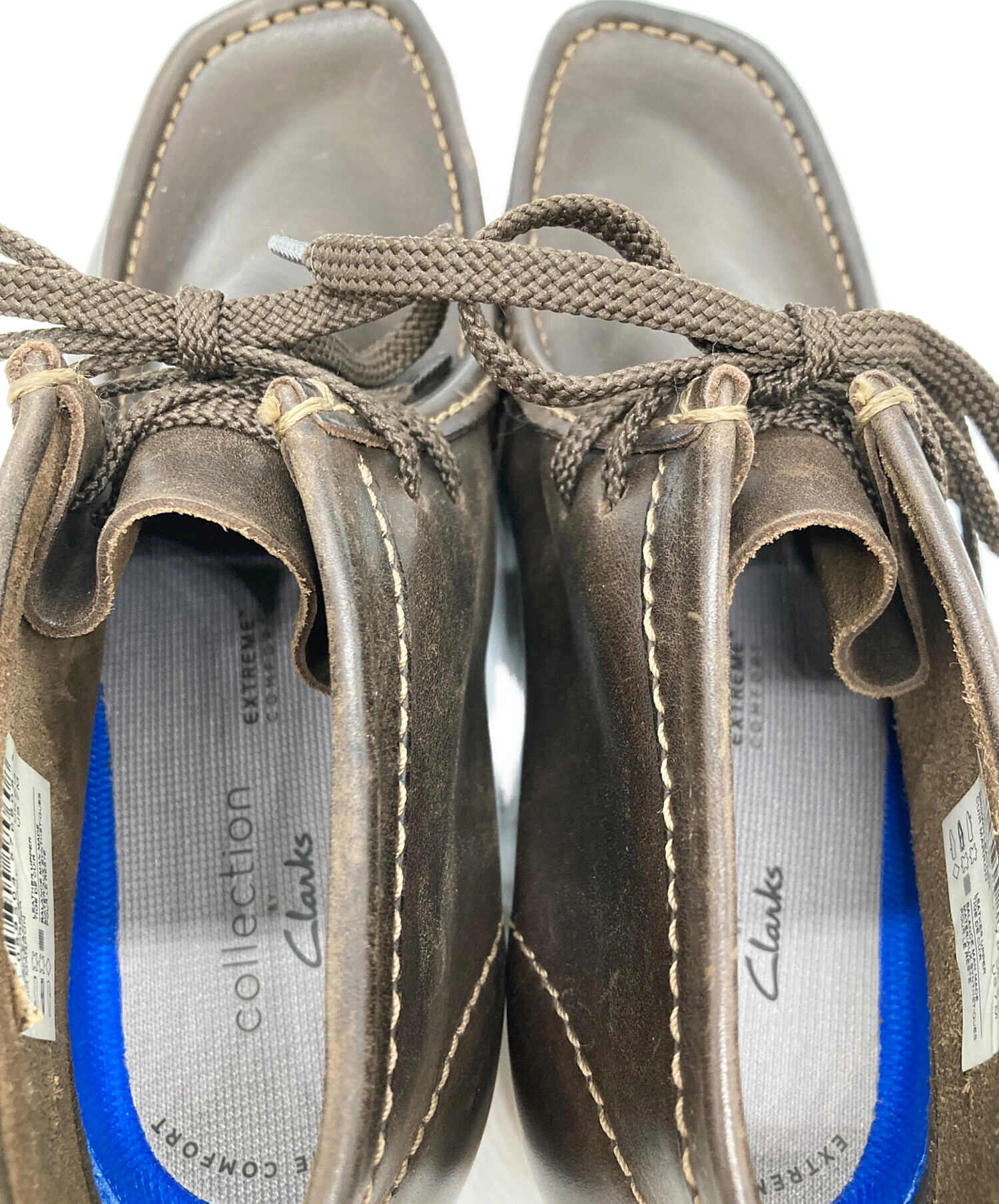 中古・古着通販】CLARKS (クラークス) レザーワラビーブーツ ブラウン