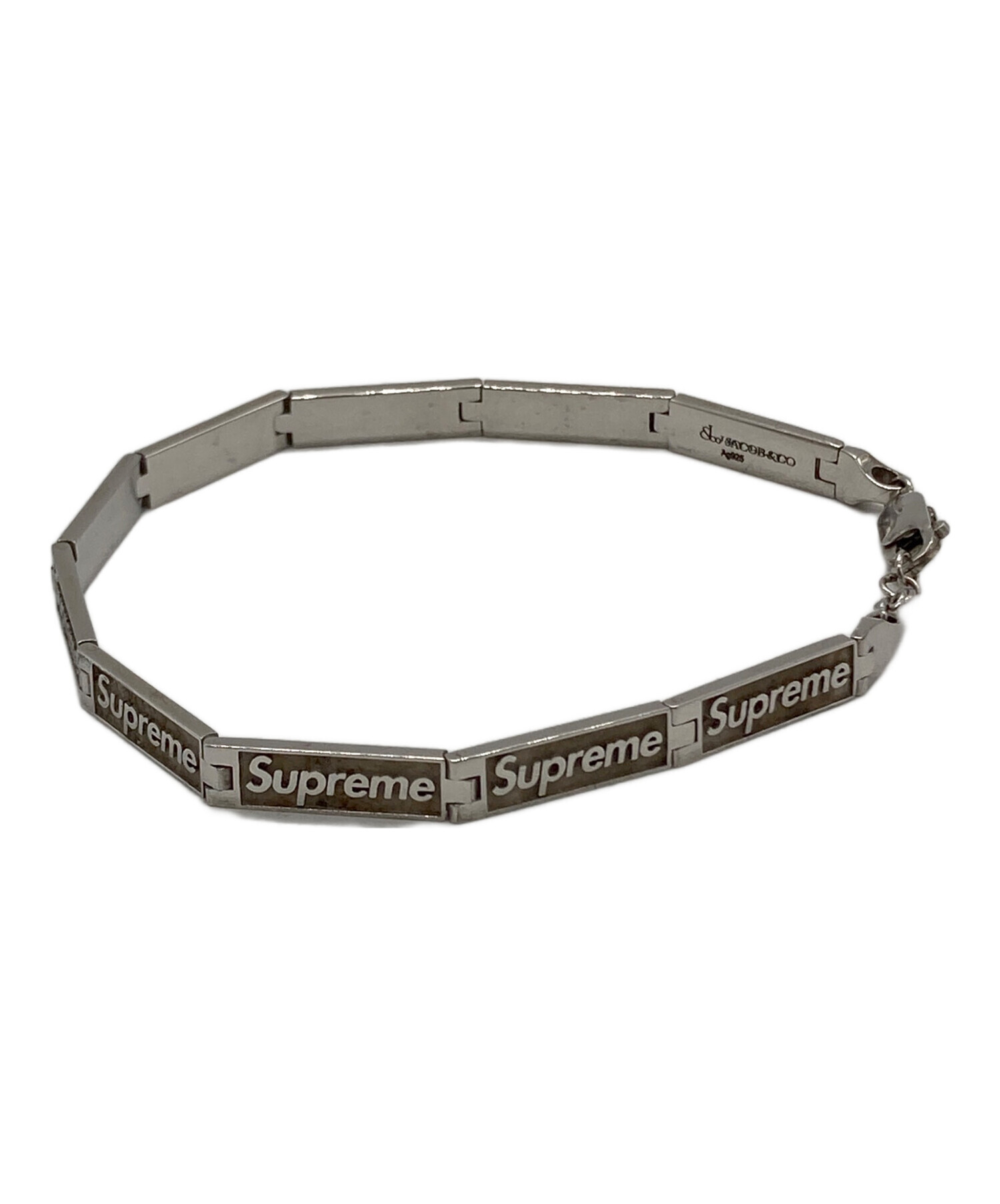 Supreme シルバーブレスレット Jacob & Co 中古・古着通販】JACOB & Co. (ジェイコブ) SUPREME (シュプリーム