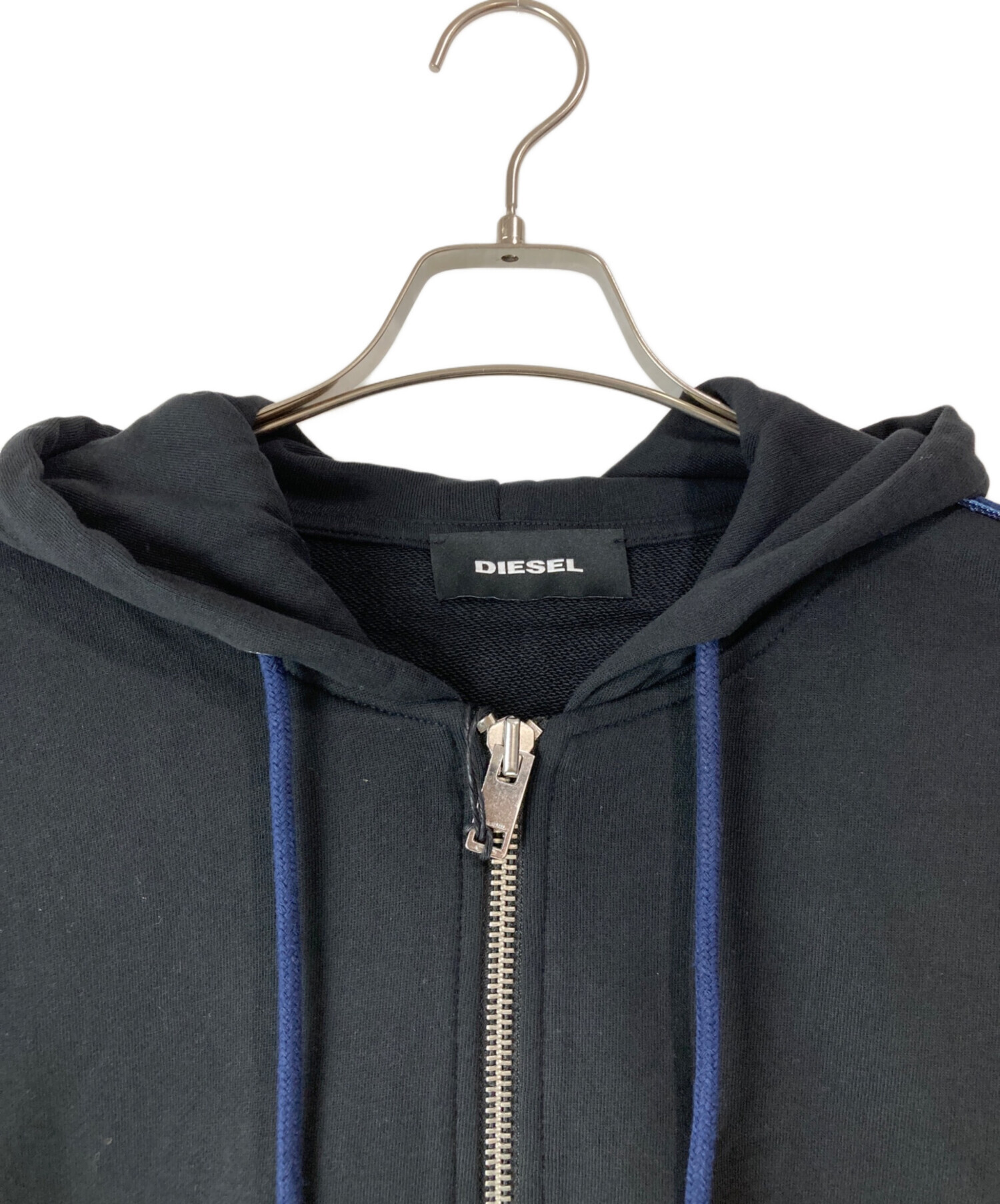 中古・古着通販】DIESEL (ディーゼル) デニム切替ジップパーカー 