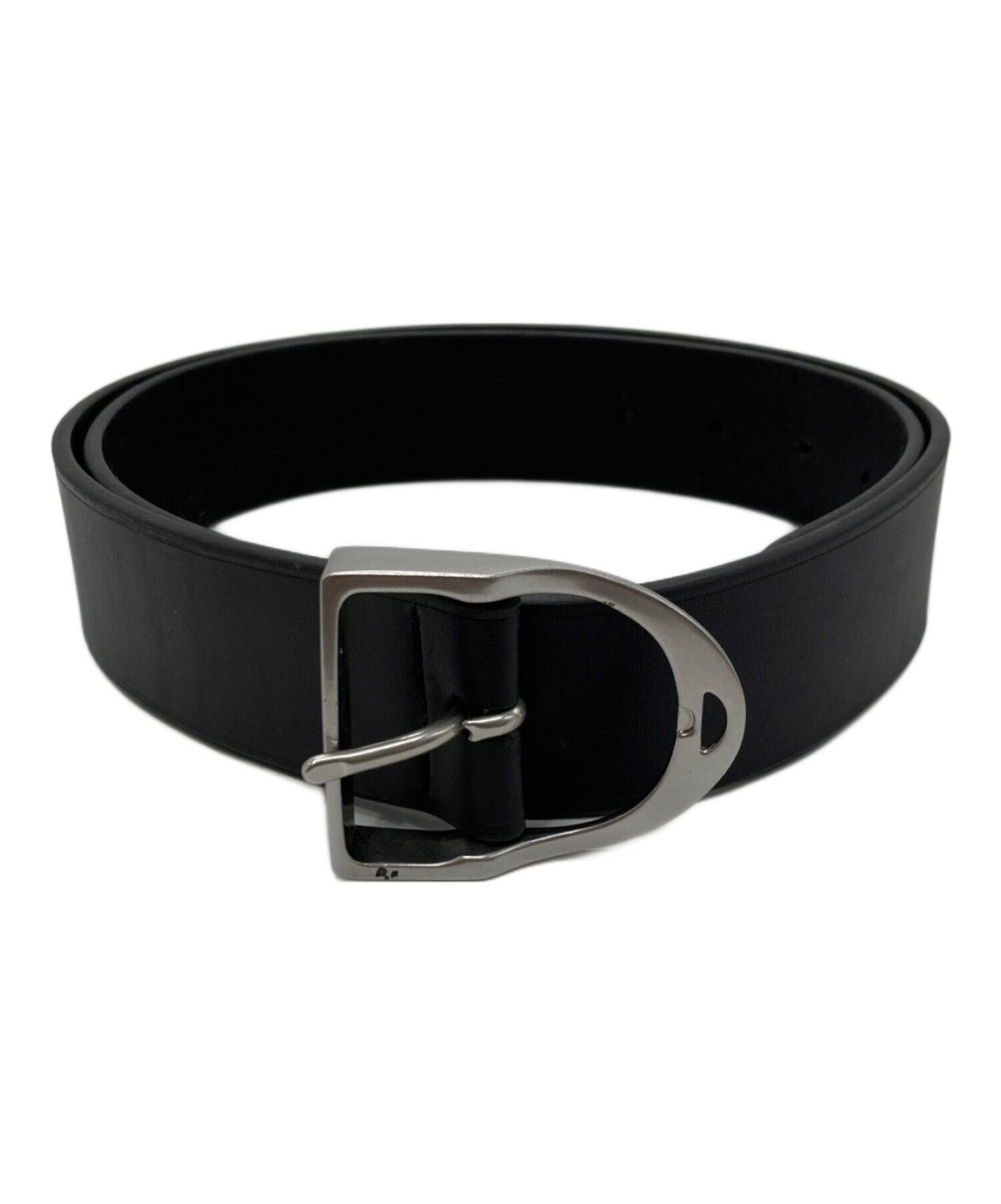 【ほぼ未使用】LAUREN RALPH LAUREN レザーベルト ブラック 中古・古着通販】POLO RALPH LAUREN (ポロ・ラルフローレン) レザー