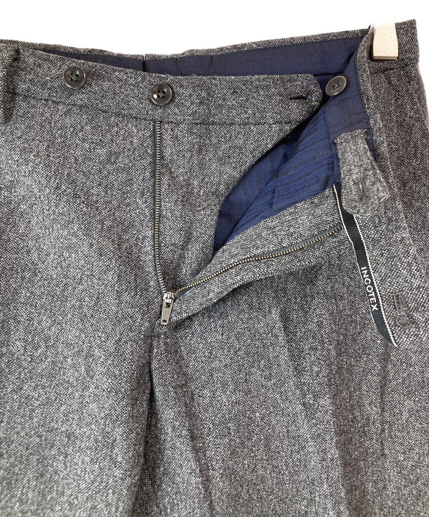 INCOTEX PATTERN30グレー　サイズ52 SUPER100sウール 中古・古着通販】INCOTEX (インコテックス) Pattern30 ウールパンツ
