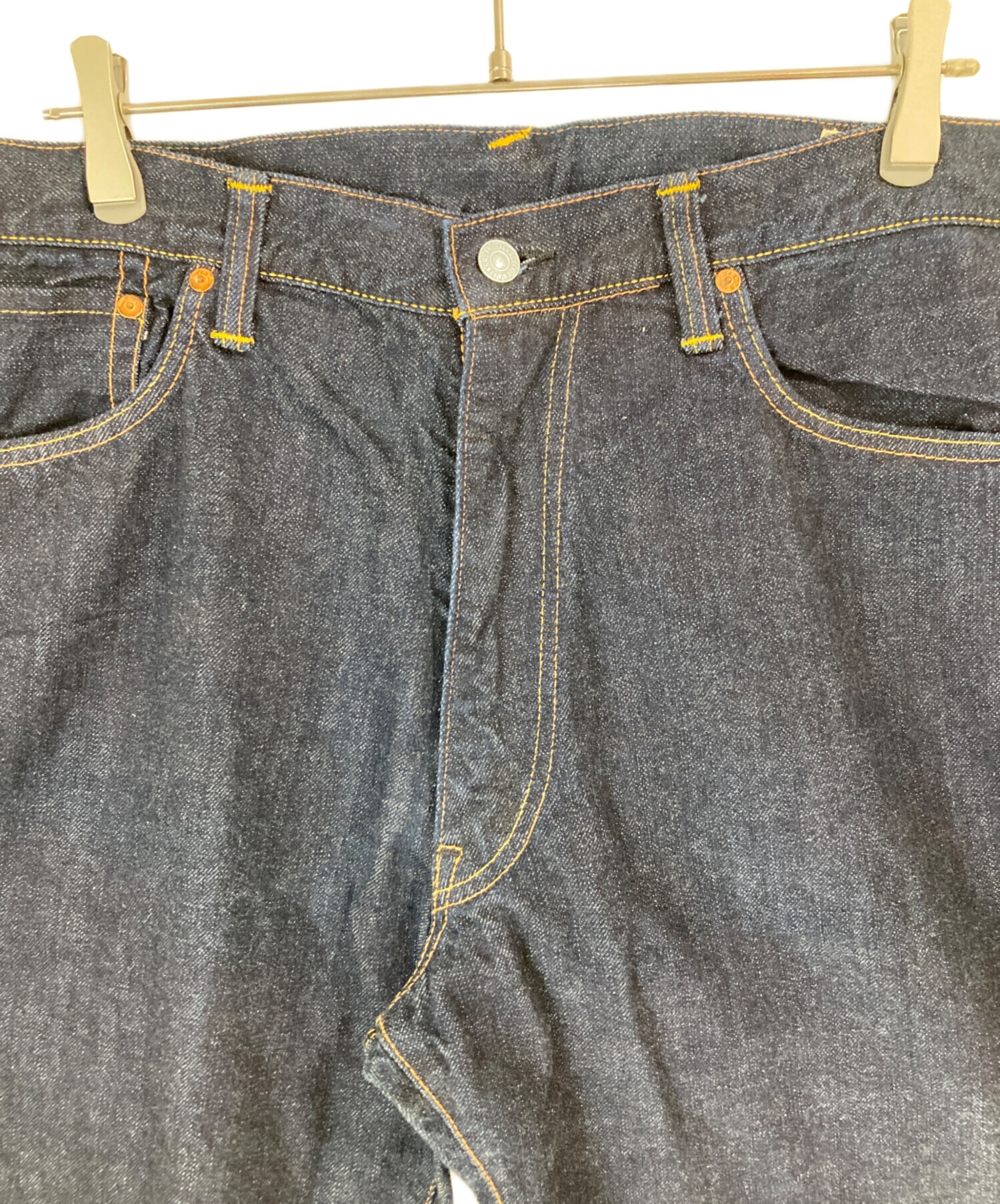 中古・古着通販】EVISU (エヴィス) 濃紺カモメデニムハーフパンツ/7001