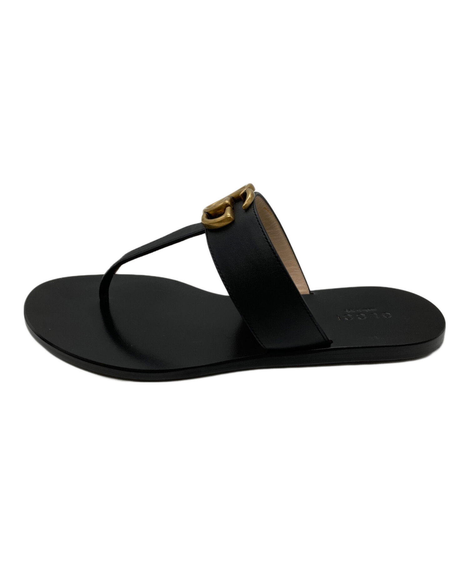 中古・古着通販】GUCCI (グッチ) GGマーモント サンダル ブラック