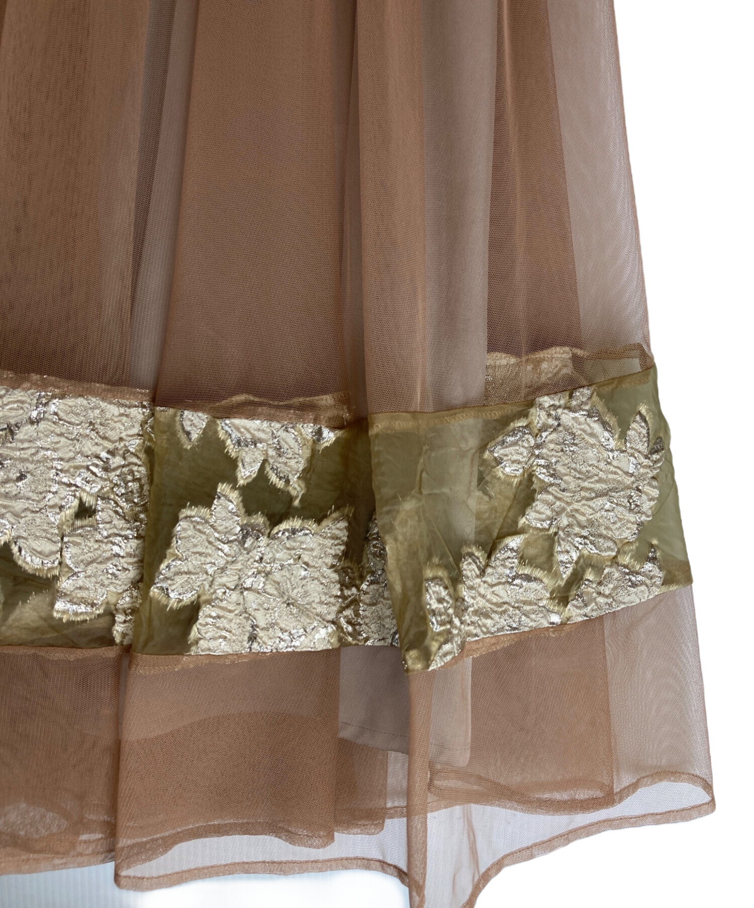 中古・古着通販】Ameri (アメリ) JACQUARD LAYERED TULLE DRESS