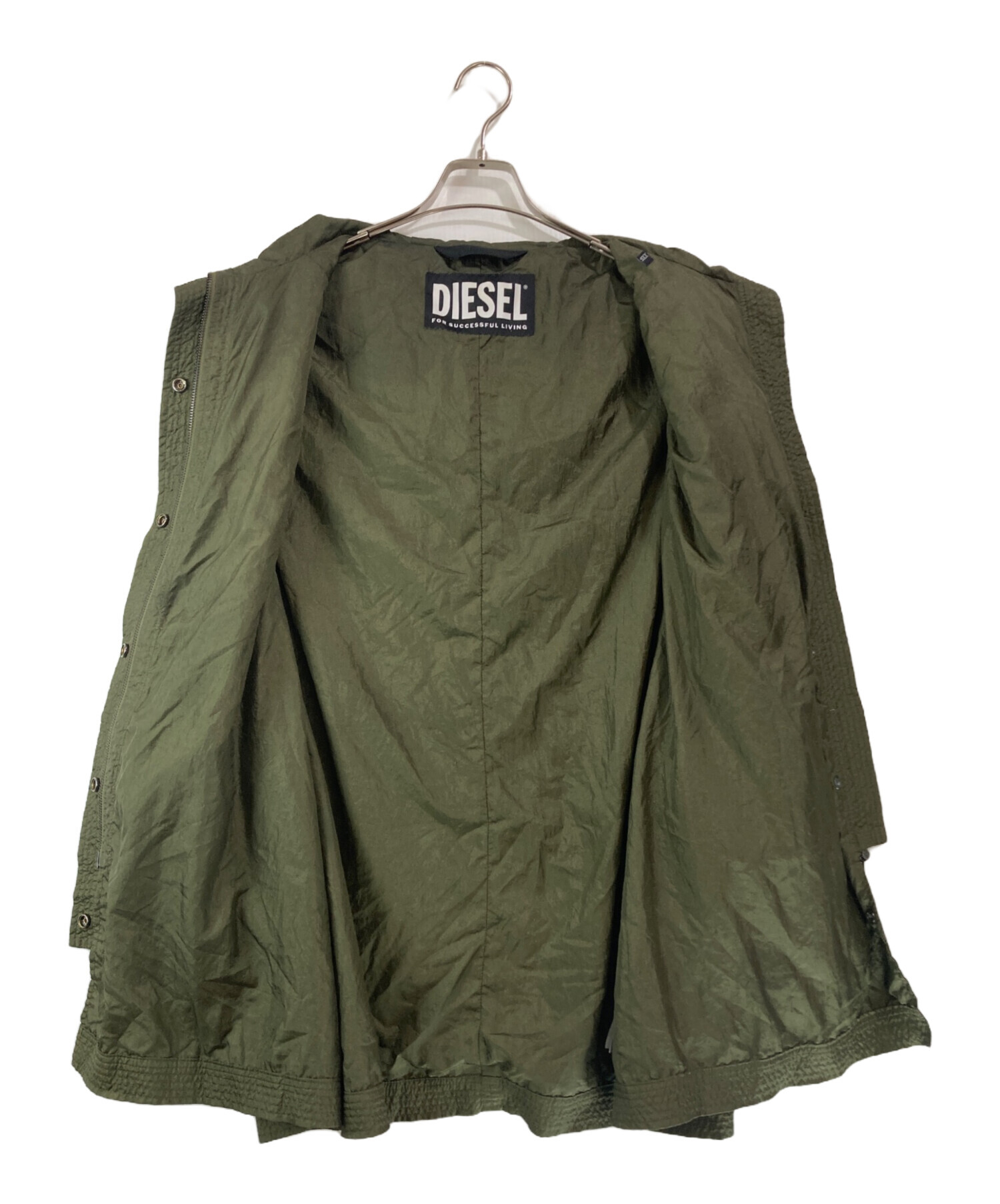 ヴィンテージDIESEL ミリタリーコート　XL めちゃくちゃカッコいいです！ 中古・古着通販】DIESEL (ディーゼル) マルチポケットナイロンモッズ