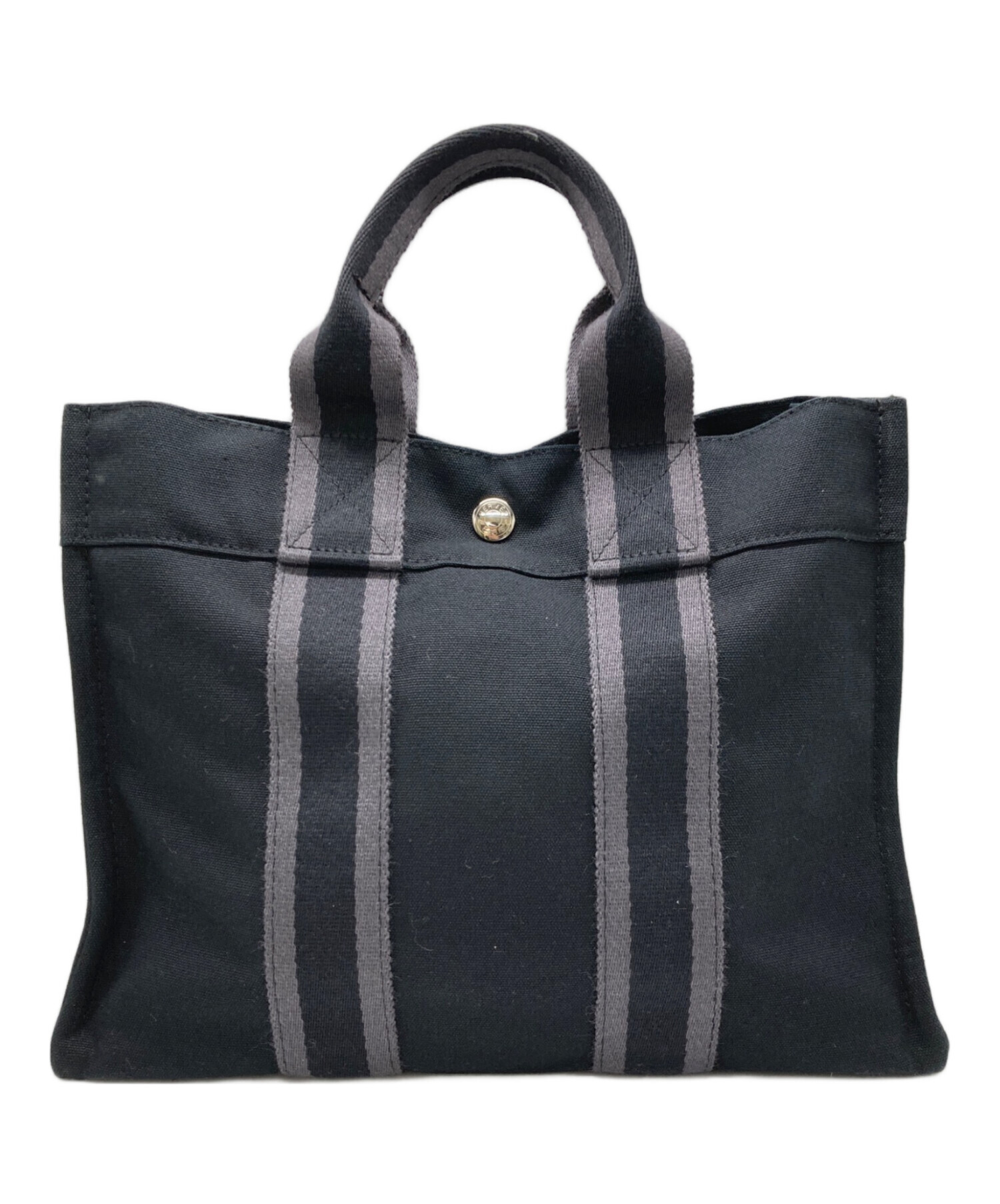 HERMES エルメス フールトゥ トートバッグ PM ブラック 中古・古着通販】HERMES (エルメス) トートバッグ/フールトゥPM