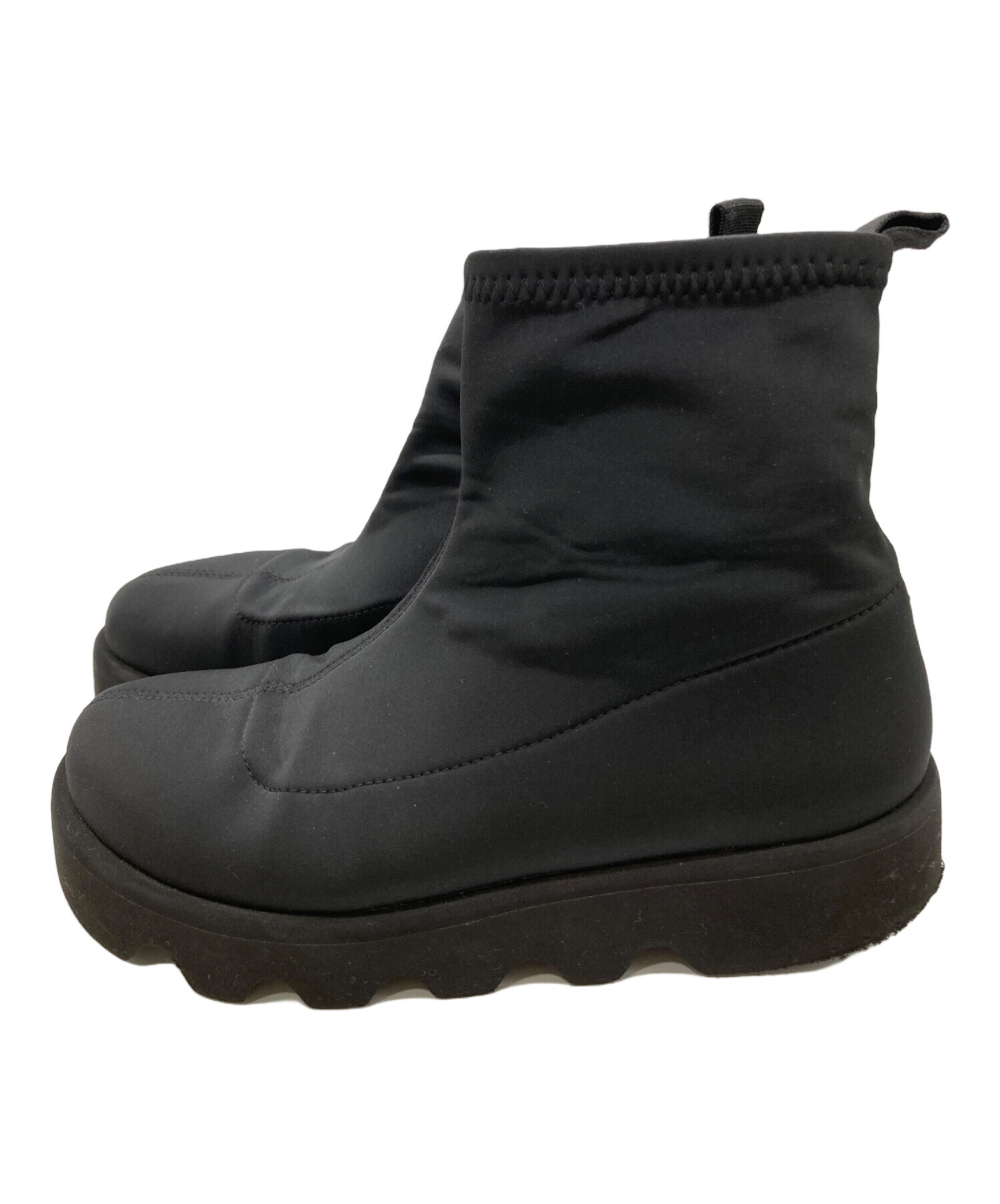 イッセイミヤケ × UNITED NUDE 38 ニットブーツ ブラック 中古・古着通販】ISSEY MIYAKE (イッセイミヤケ) UNITED NUDE