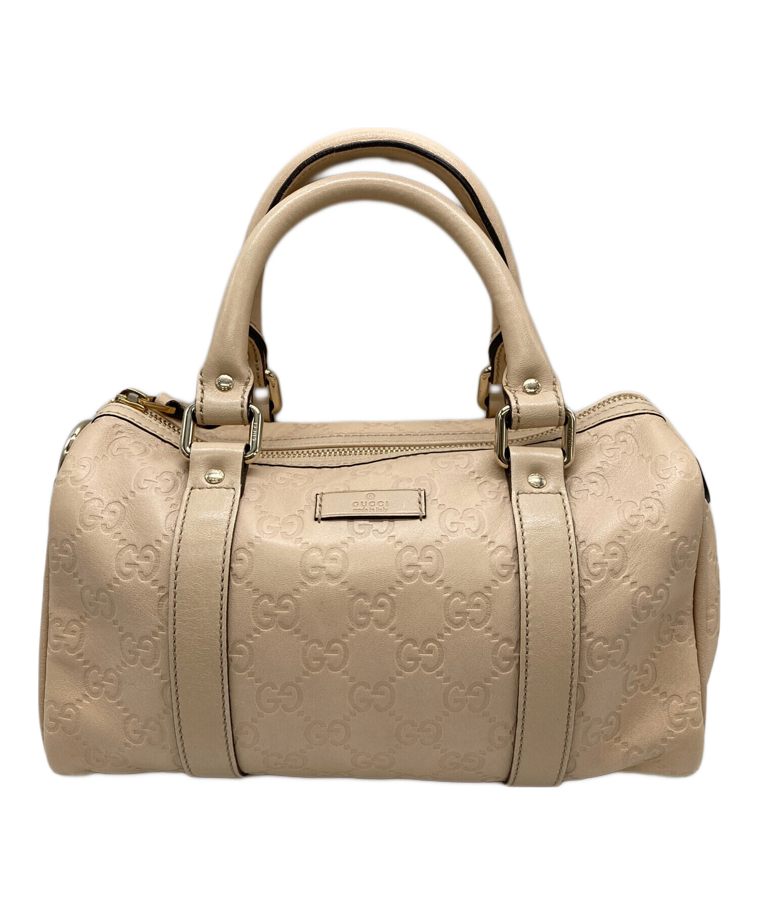 Gucci ミニボストンバッグ　値下げしました✨ 中古・古着通販】GUCCI (グッチ) ミニボストンバッグ ベージュ