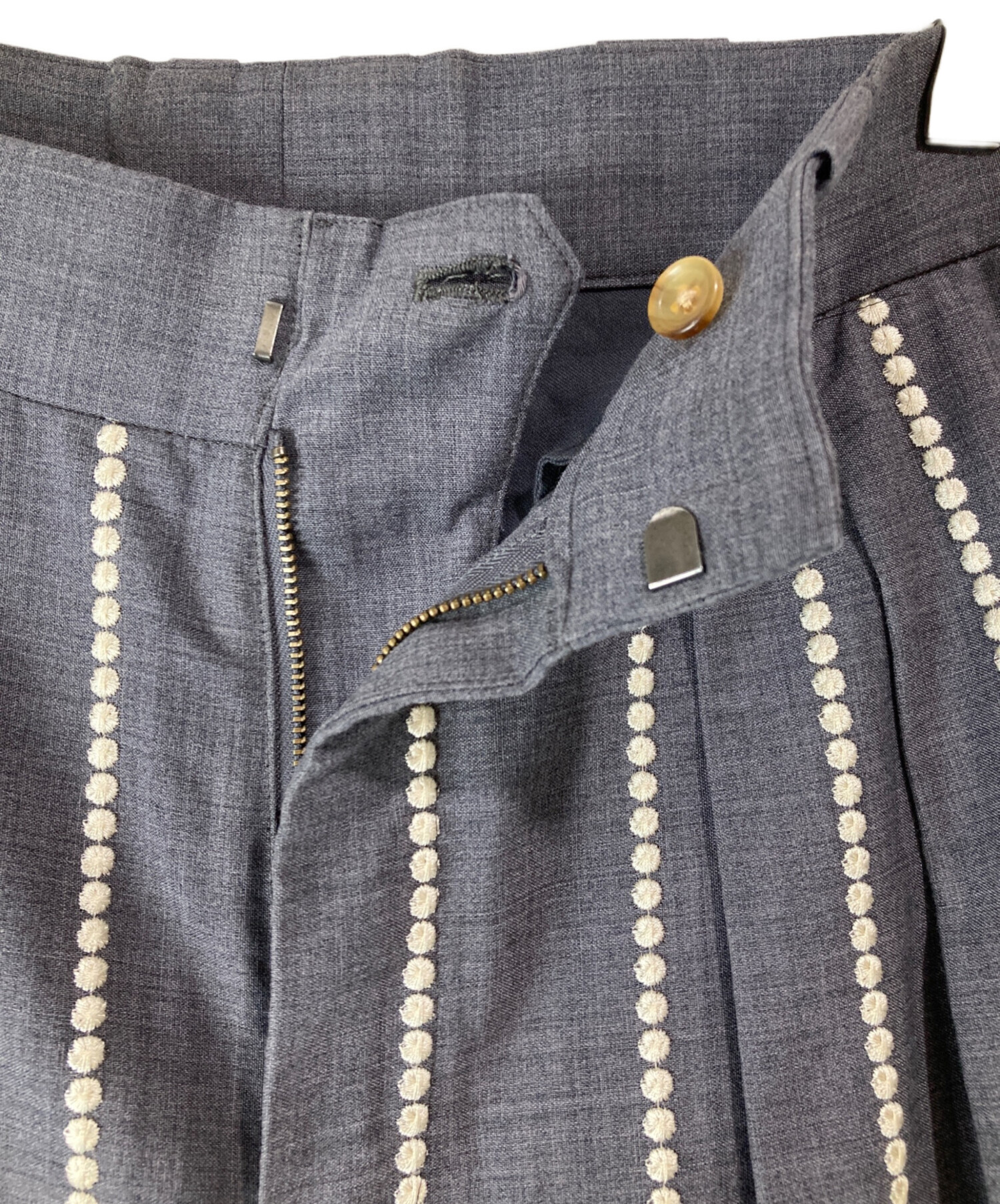中古・古着通販】TAAKK (ターク) 18SS 刺繍ストライプセットアップ