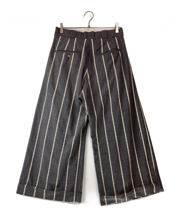 中古・古着通販】TAAKK (ターク) 18SS 刺繍ストライプセットアップ