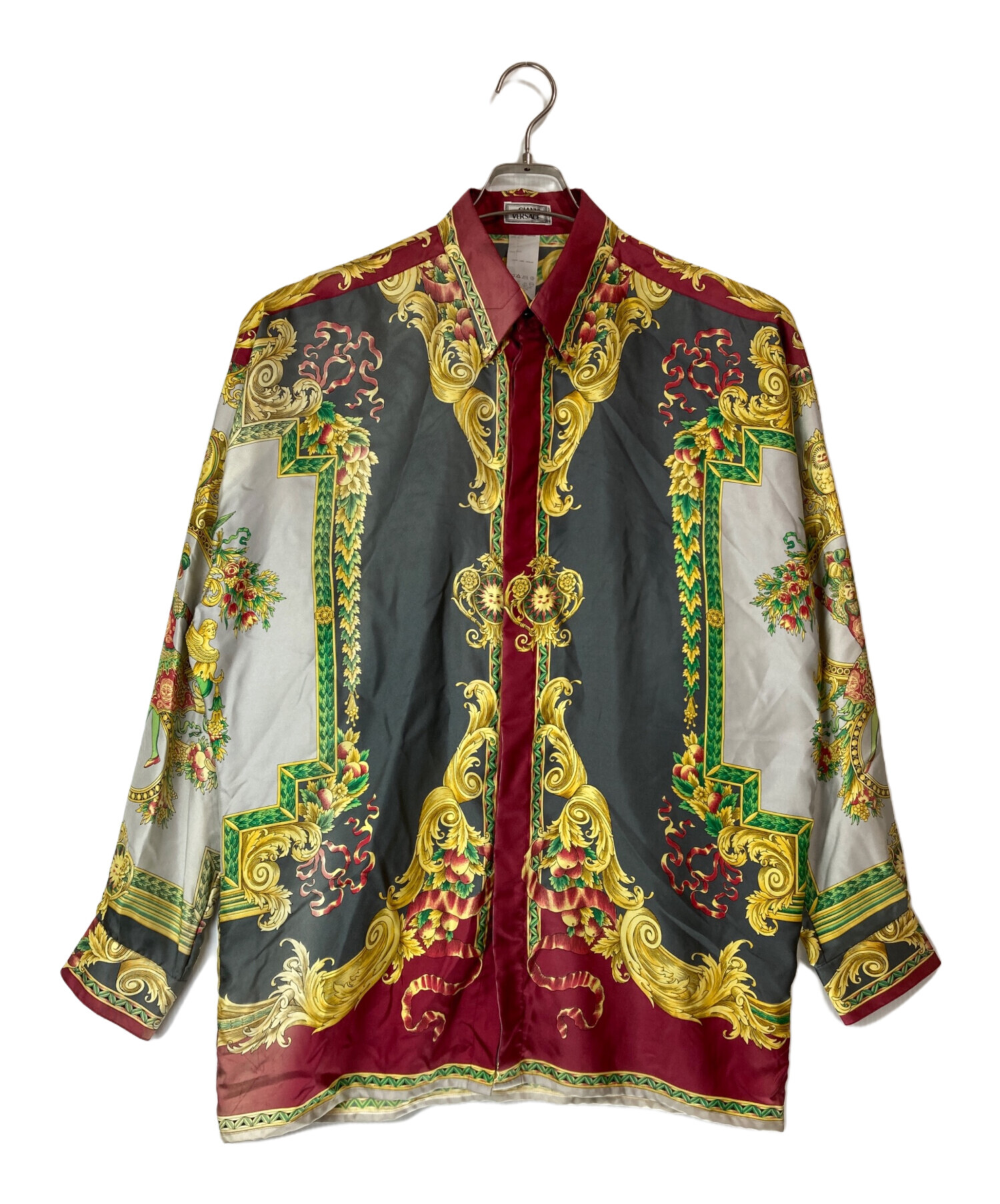 VERSACE ヴィンテージ ヴェルサーチ シルクブラウス ヴェルサーチェ 古着 中古・古着通販】GIANNI VERSACE (ジャンニ・ヴェルサーチ) バロック柄