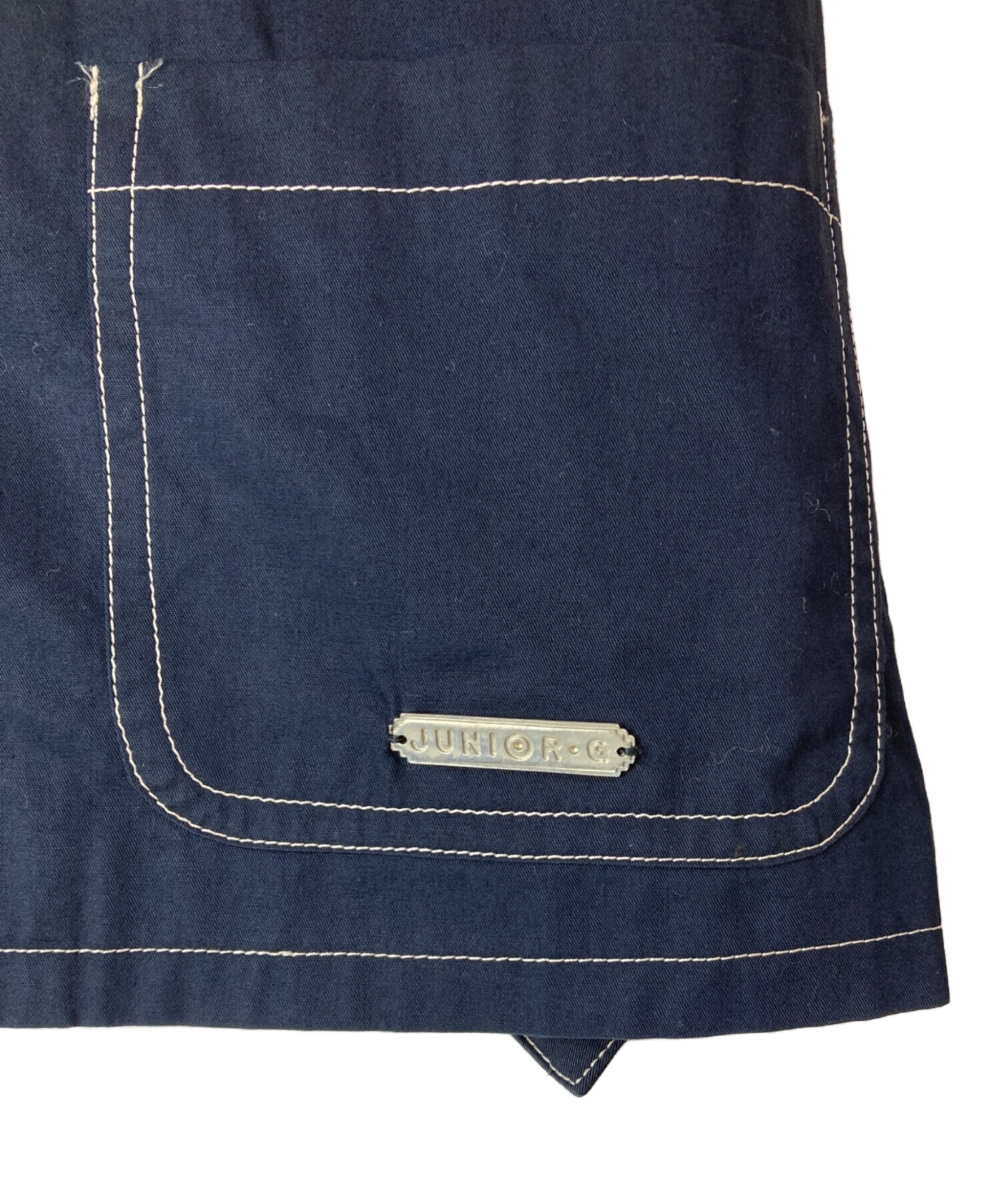 ジュニアゴルチエJunior GAULTIERコルセット風ワイドパンツサロペット 中古・古着通販】JUNIOR GAULTIER (ジュニアゴルチエ) ロゴプレート