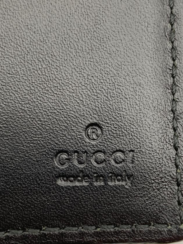 中古・古着通販】GUCCI (グッチ) グッチシマ レザー長財布 ブラック
