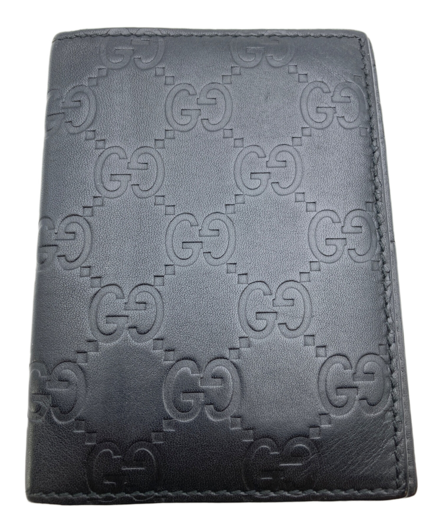 グッチ　ケース　グッチシマ　レザー　ブラック 中古・古着通販】GUCCI (グッチ) グッチシマ/カードケース ブラック