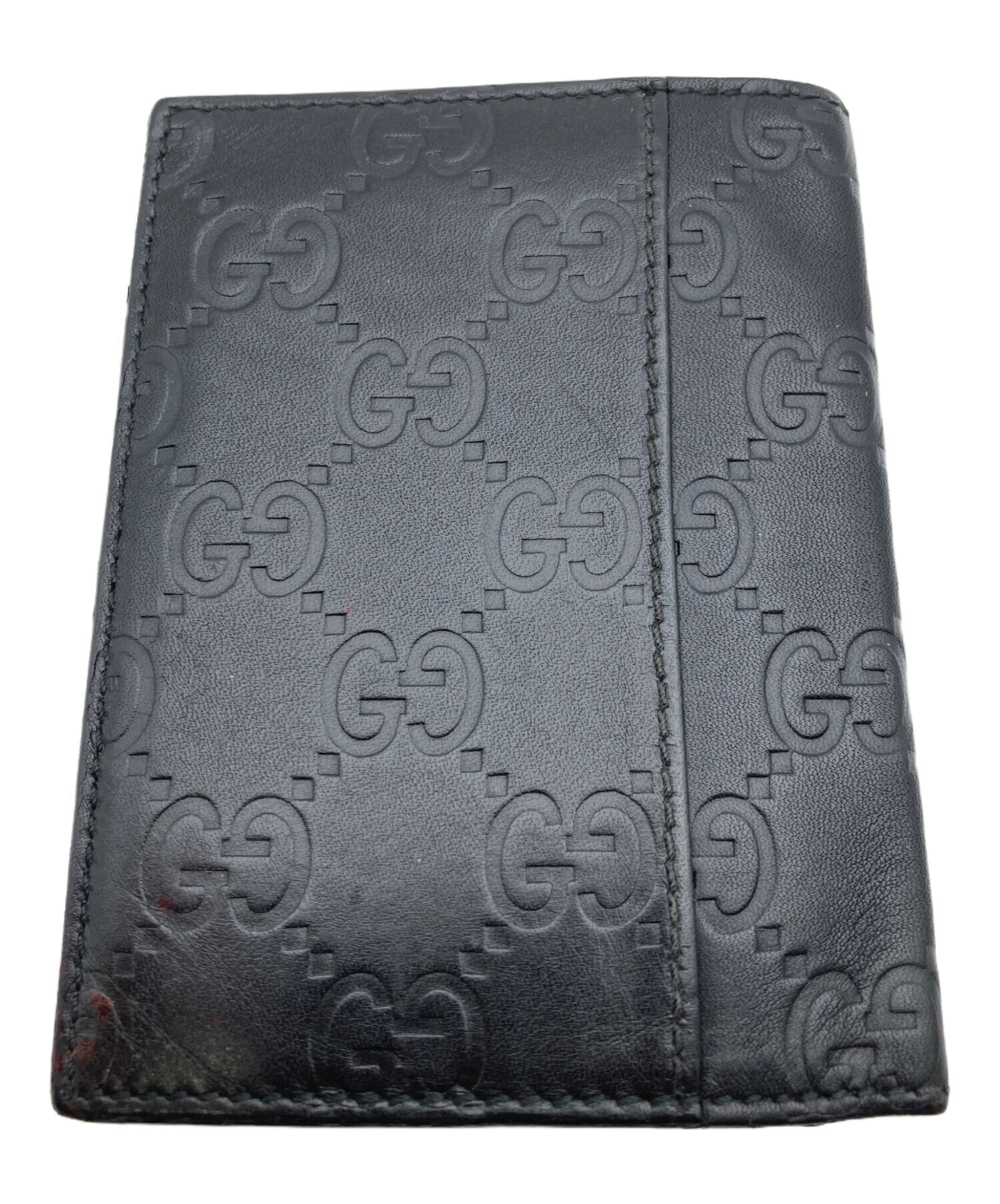 中古・古着通販】GUCCI (グッチ) グッチシマ/カードケース ブラック