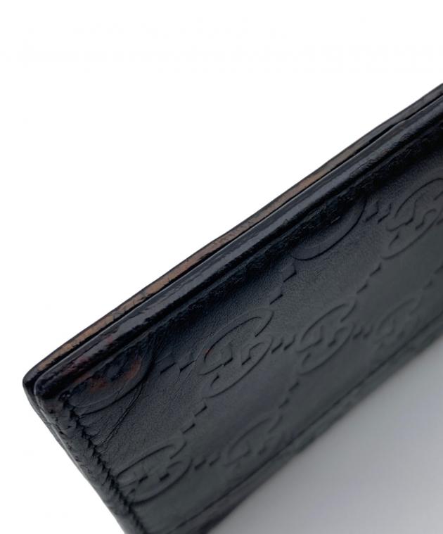中古・古着通販】GUCCI (グッチ) グッチシマ/カードケース ブラック