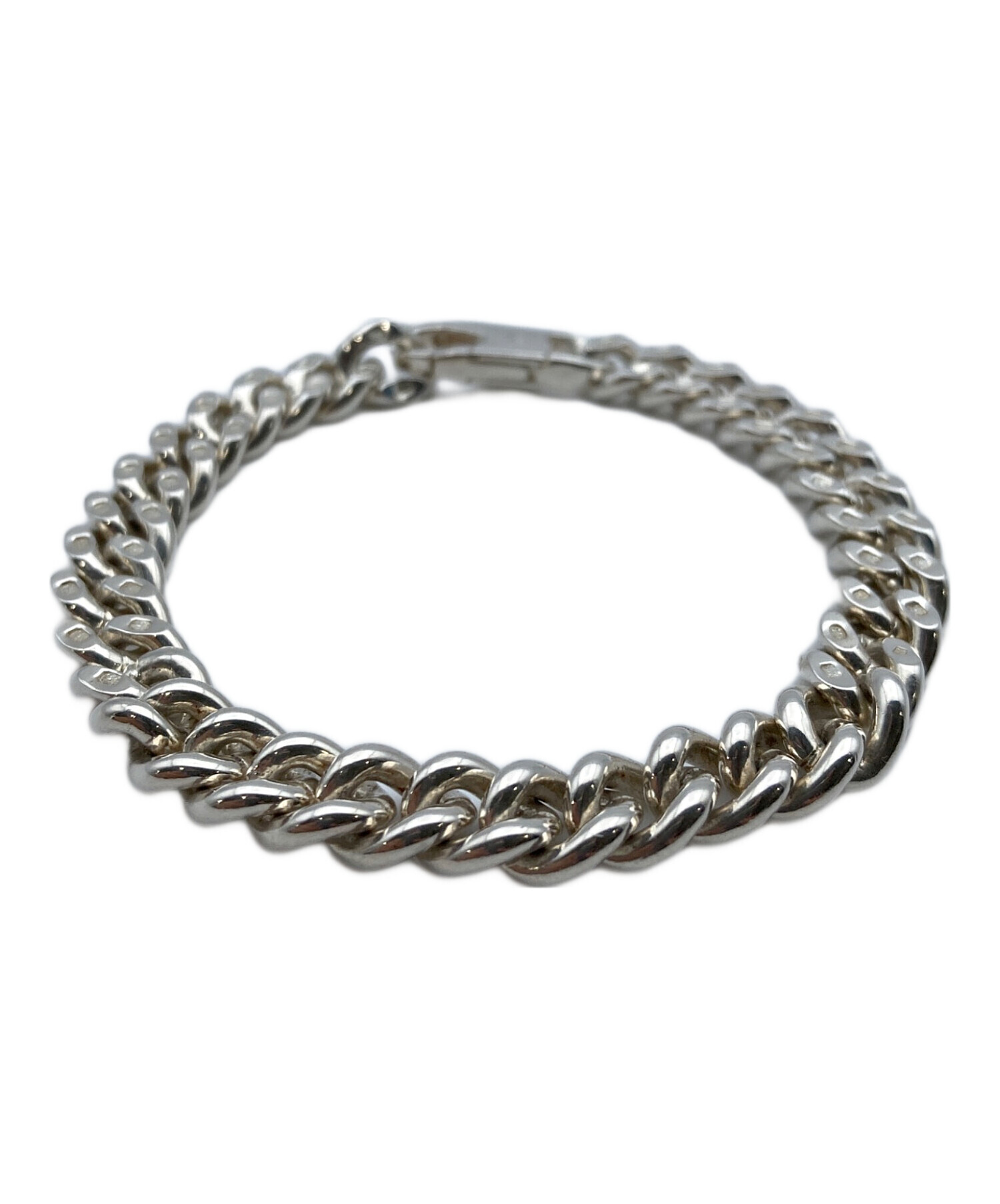 中古・古着通販】BUNNEY (バニー) Curb Change Bracelet Thin シルバー