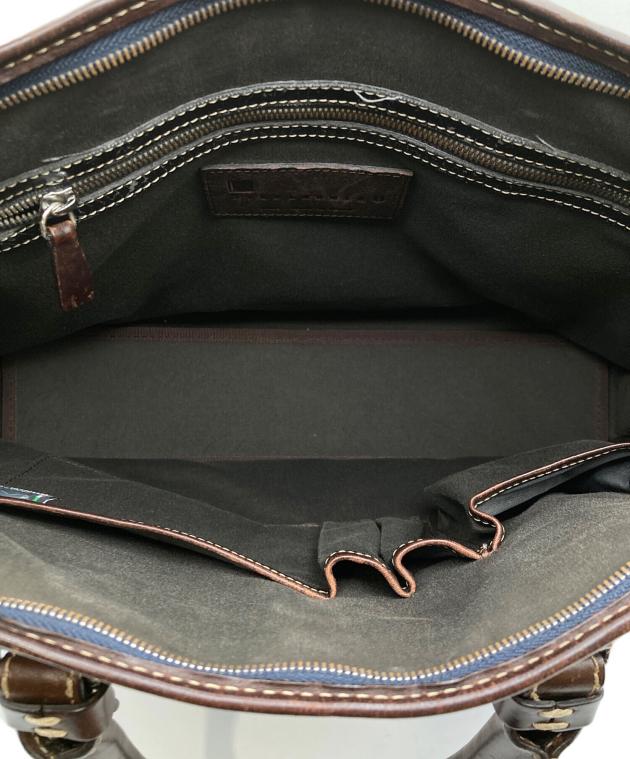 未使用級✨　ステファノマーノ　ブリーフケース　ハンドバッグ　レザー 中古・古着通販】STEFANOMANO (ステファノマーノ) レザーブリーフ