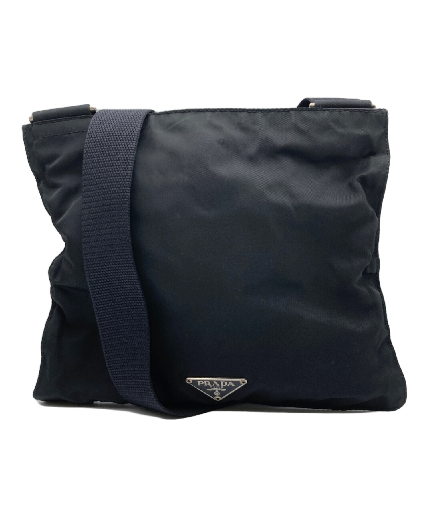 中古・古着通販】PRADA (プラダ) ナイロンショルダーバッグ ブラック