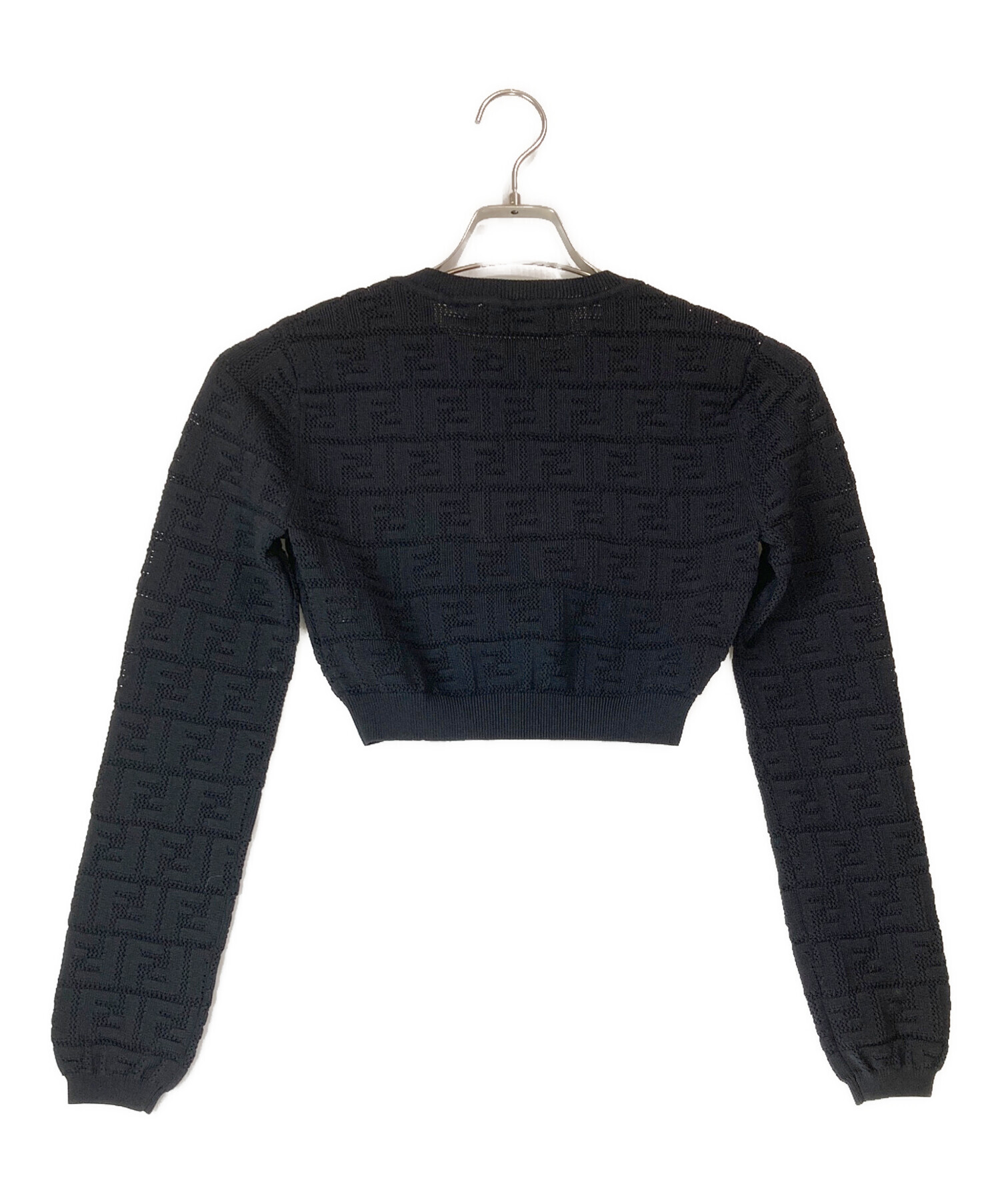 中古・古着通販】FENDI (フェンディ) ズッカ柄クロップドニット