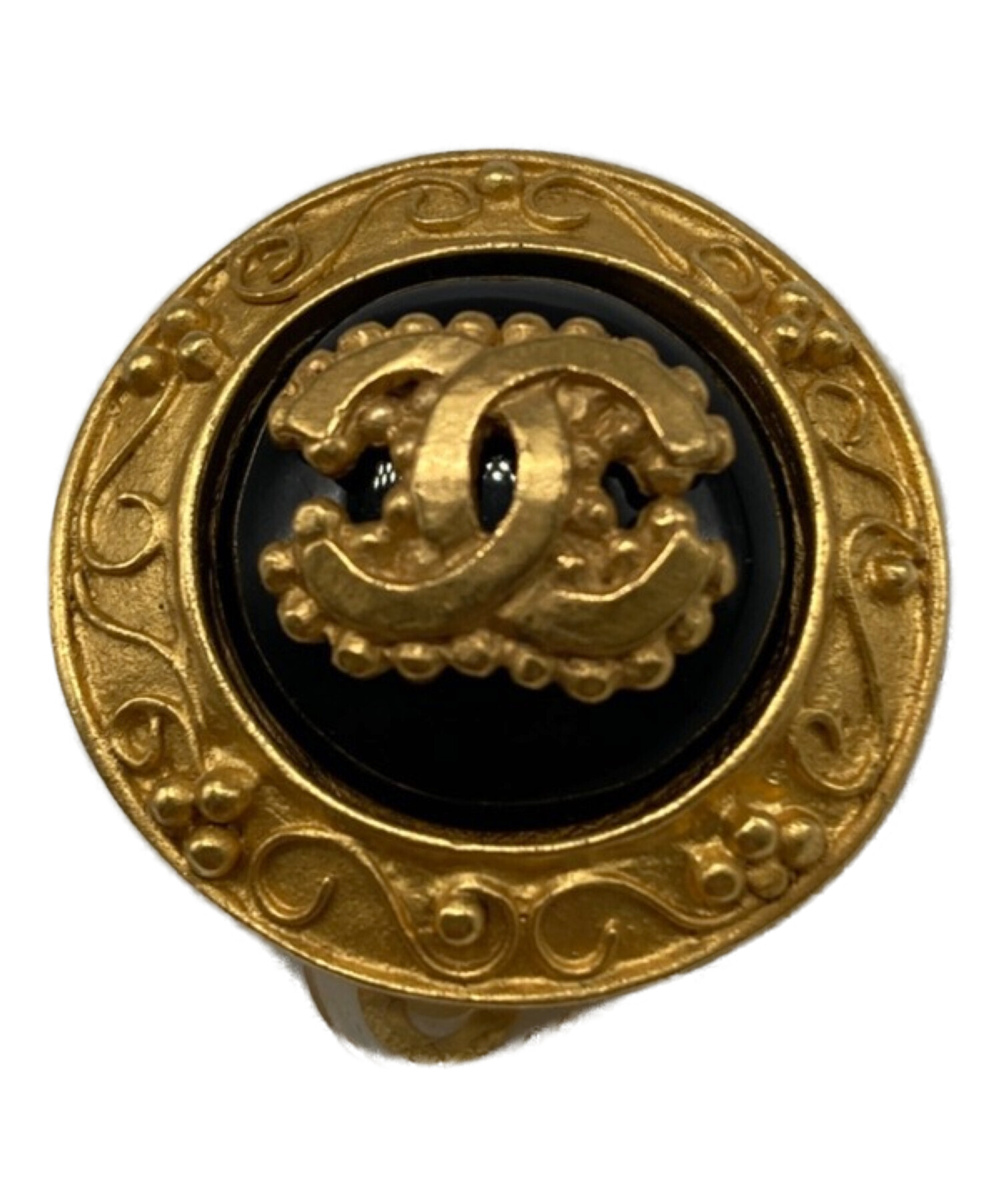 ★中古品 CHANEL シャネル イヤリング ヴィンテージ ゴールド パール 中古CHANEL シャネル ココマーク イヤリング