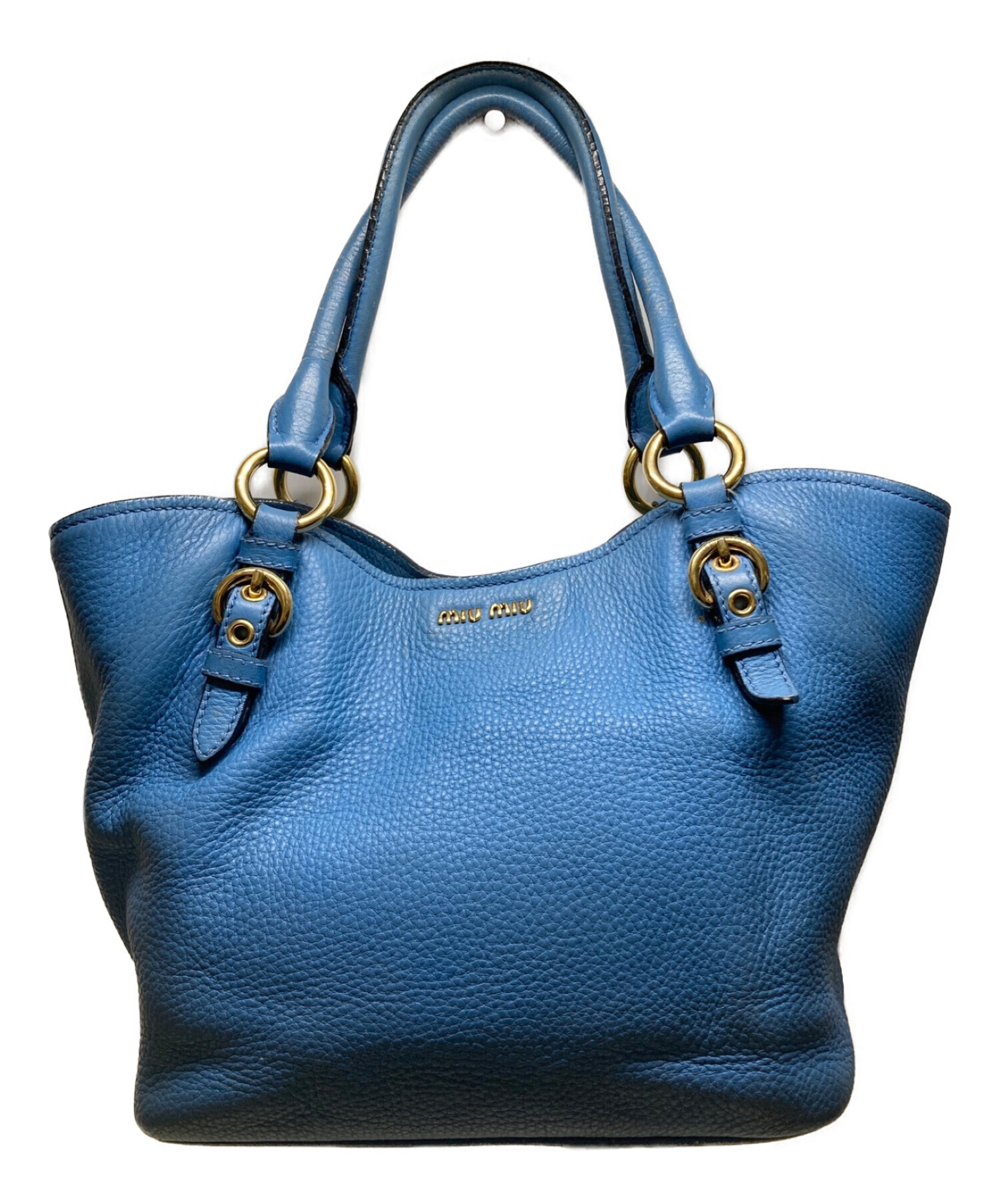 中古・古着通販】MIU MIU (ミュウミュウ) 2WAYショルダーバッグ ブルー 