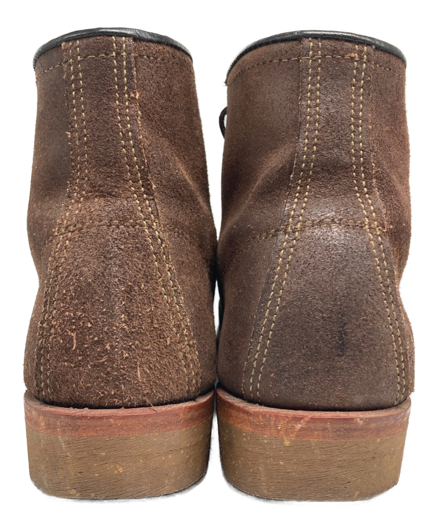 RED WING◆Nigel Cabourn/HARRIS TWEED/ブーツ/27.5cm/ブラウン/レザー/4618