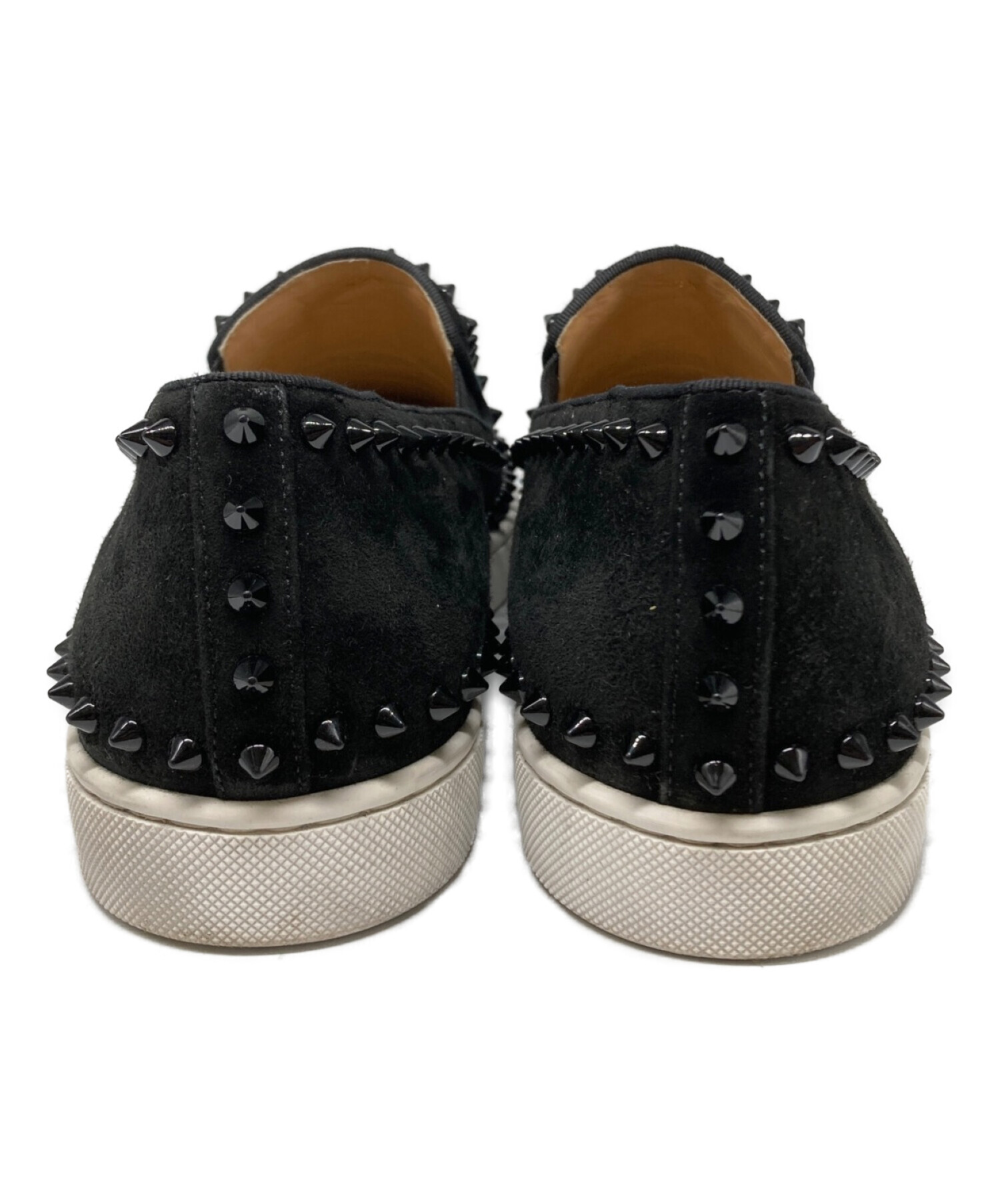 ルブタン デニム ローファー スタッズ 超美品 クリスチャンルブタン 靴メンズ デニム スタッズ 鞄ローファー