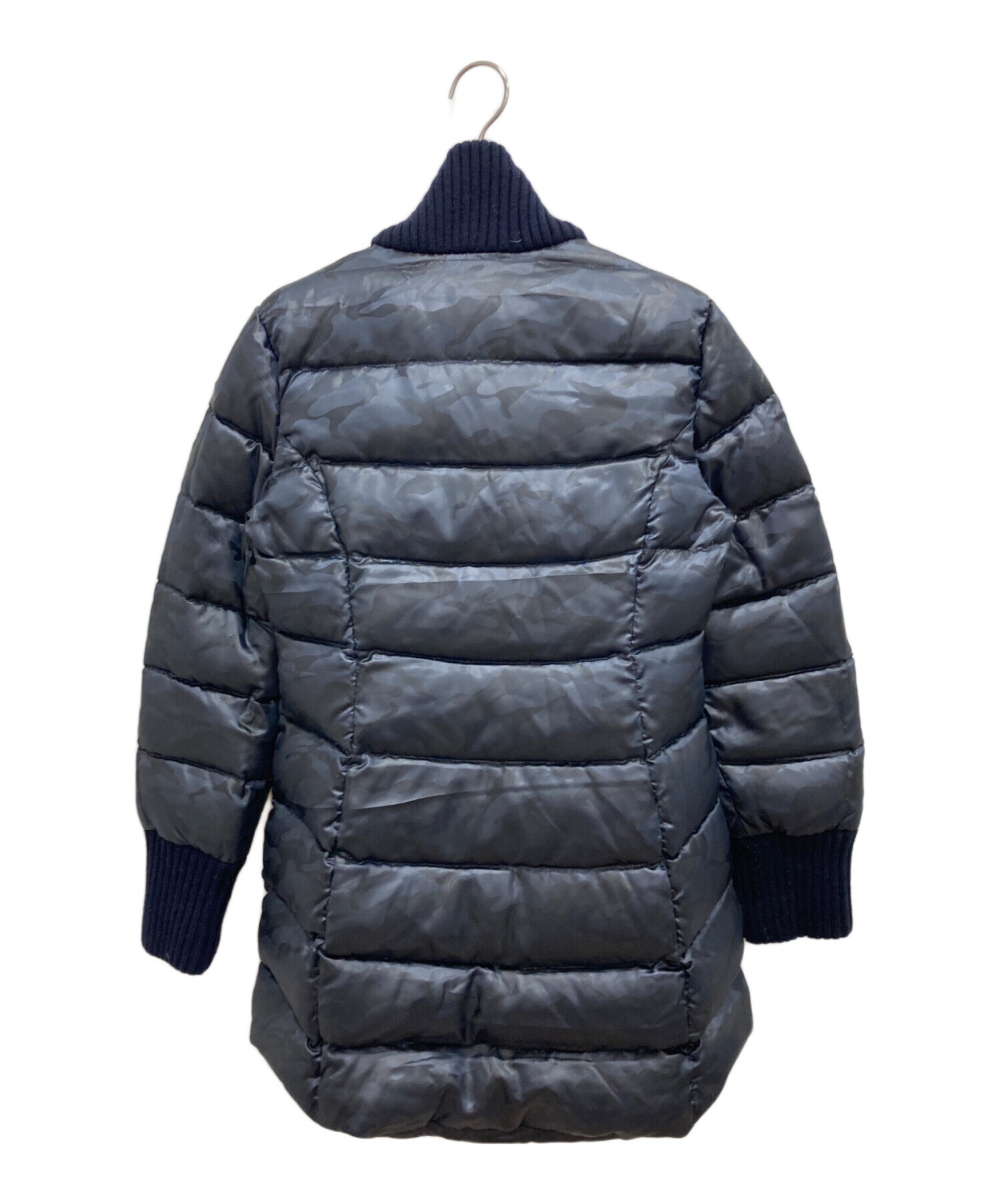 中古・古着通販】samas (サマス) ハイネックリブダウンコート ネイビー 