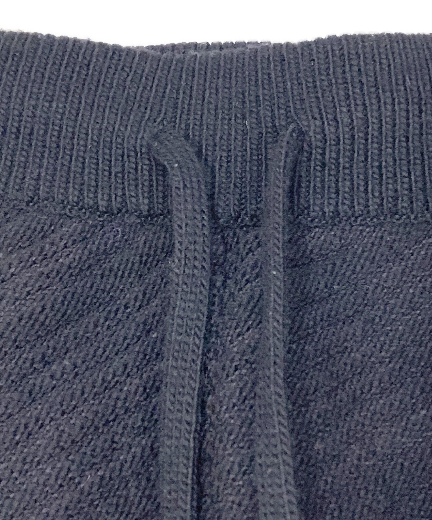 中古・古着通販】YOKE (ヨーク) Bias Border Knit Pants ブラック 