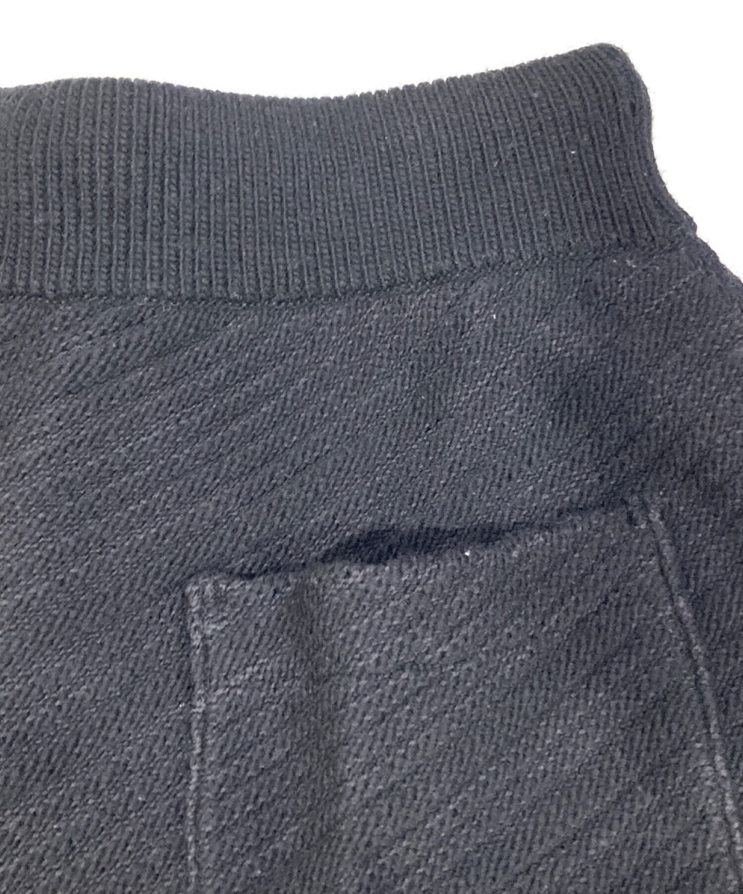 中古・古着通販】YOKE (ヨーク) Bias Border Knit Pants ブラック 