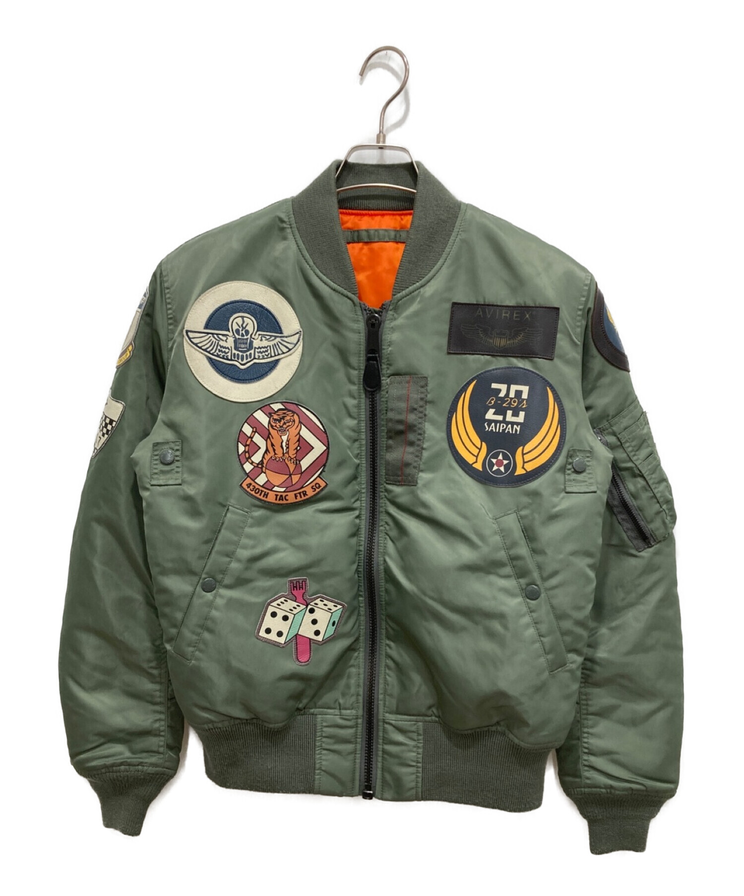 中古・古着通販】AVIREX (アヴィレックス) MA-1ジャケット オリーブ