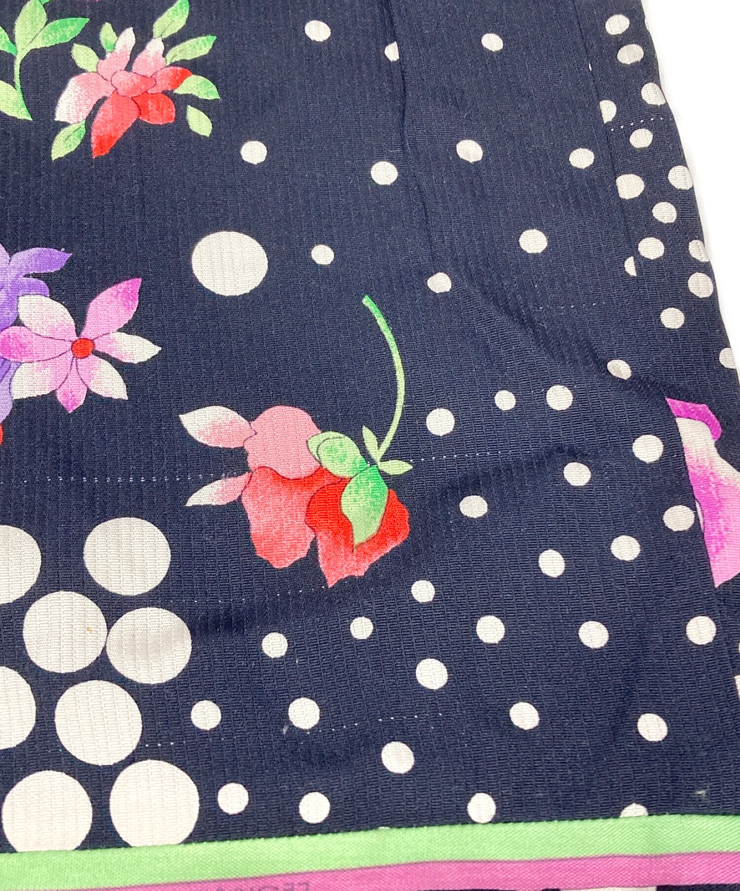 中古・古着通販】LEONARD (レオナール) 総柄シルクスカート ブラック