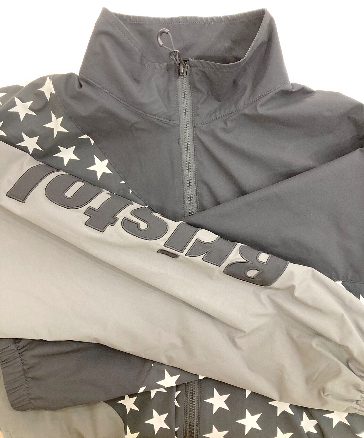 カ*ズ様 FCRB STAND COLLAR STAR JACKET 【Lサイズ 中古・古着通販】F.C.R.B. (エフシーアールビー) STAND COLLAR