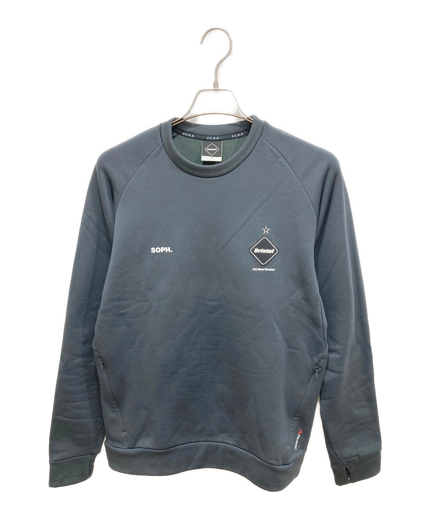 FCRB POLARTEC POWER CREWNECK TOP ブラック FCRB POLARTEC POWER CREW 