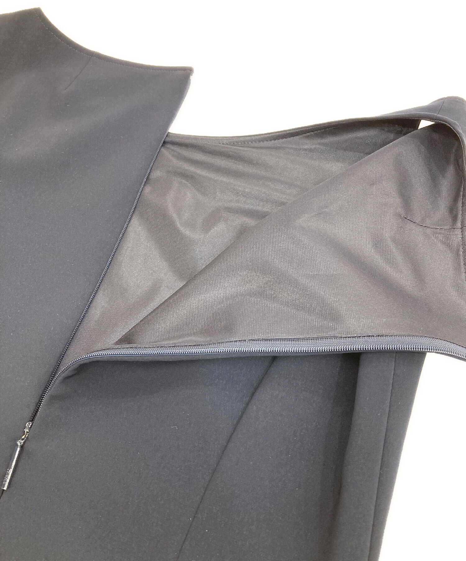 中古・古着通販】Rene (ルネ) ノースリーブワンピース ネイビー サイズ