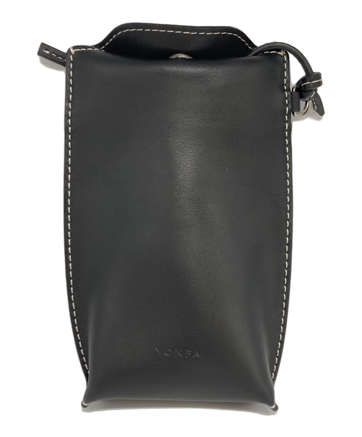 YONFA ヨンファ スクエアショルダーバック 黒 新品 ヨンファ ショルダーバック YONFA ヨンファPythonスクエア