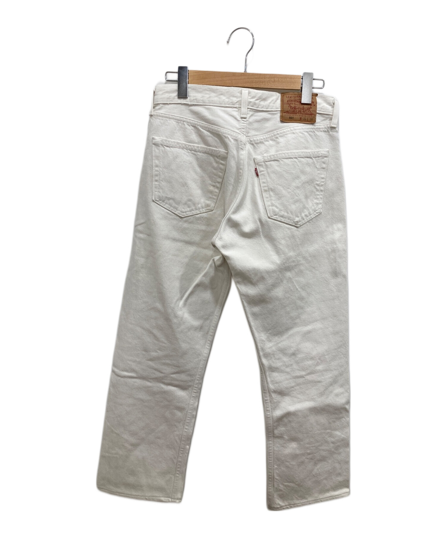 中古・古着通販】LEVI'S (リーバイス) ホワイトデニムパンツ ホワイト