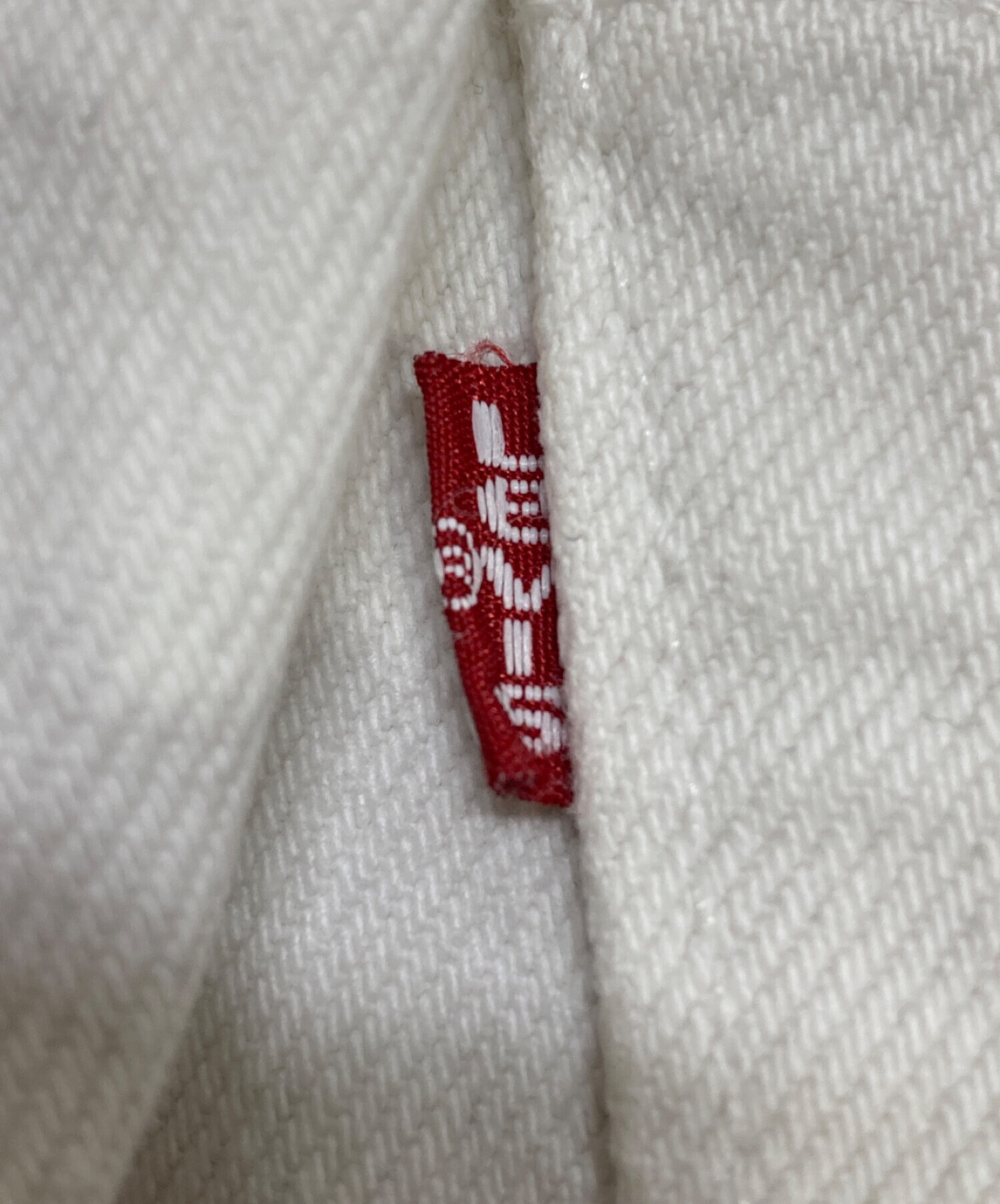 中古・古着通販】LEVI'S (リーバイス) ホワイトデニムパンツ ホワイト