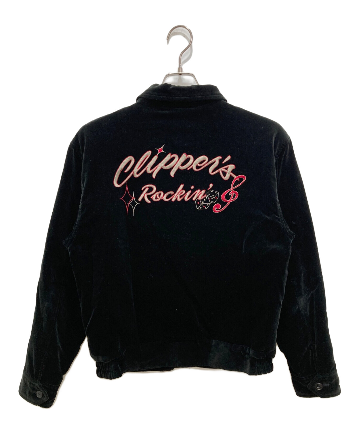 中古・古着通販】R.J.B (アールジェイビー) ベロアジャケット ブラック 