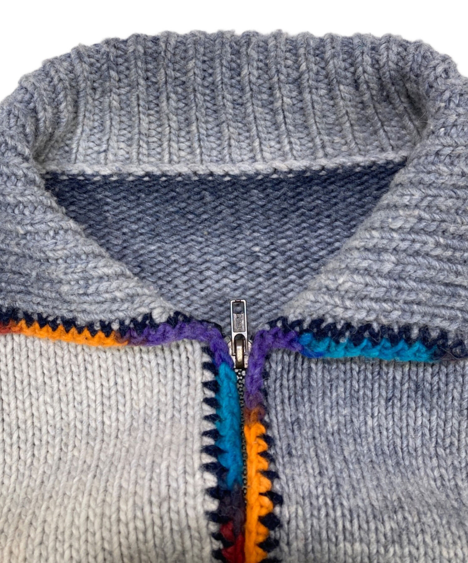 中古・古着通販】USED (ユーズド) エクアドルニットジャケット マルチ