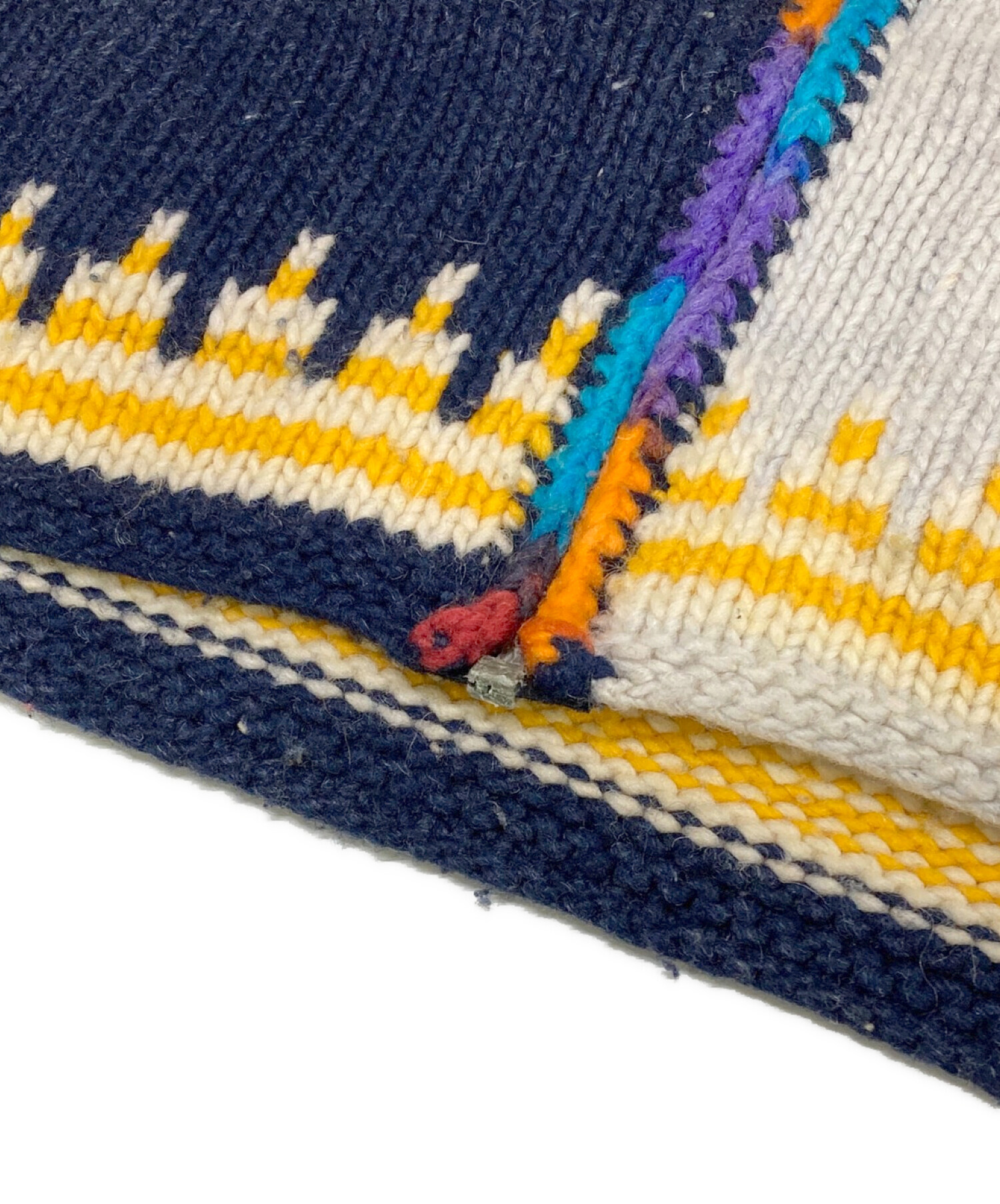 中古・古着通販】USED (ユーズド) エクアドルニットジャケット マルチ