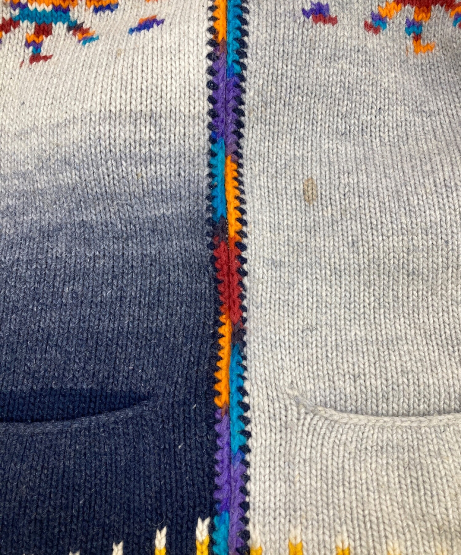 中古・古着通販】USED (ユーズド) エクアドルニットジャケット マルチ