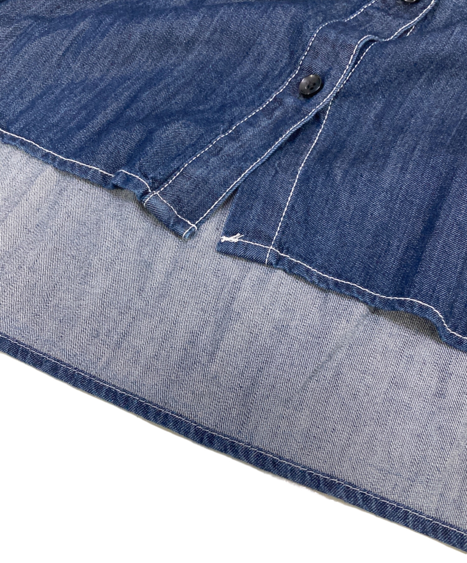 MACHATT マチャット　デニムリボンブラウス　スカートセットアップ MACHATT マチャット デニムリボンブラウス