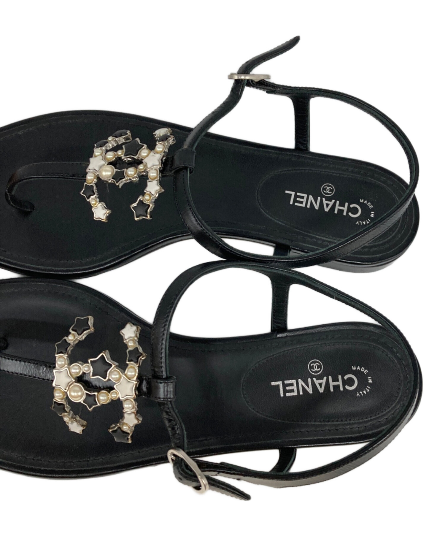 中古・古着通販】CHANEL (シャネル) ココマークトングサンダル 